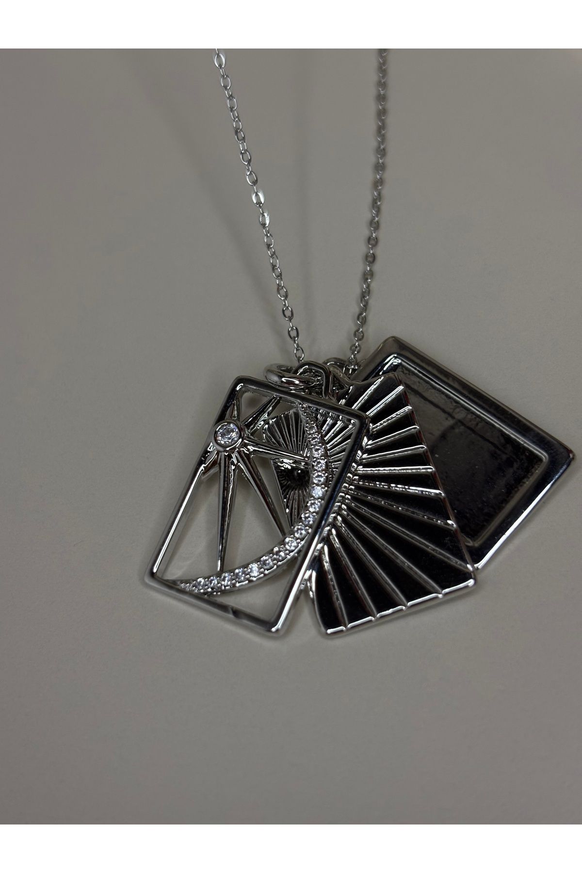 sole jewelry Çelik Plaka Kolye