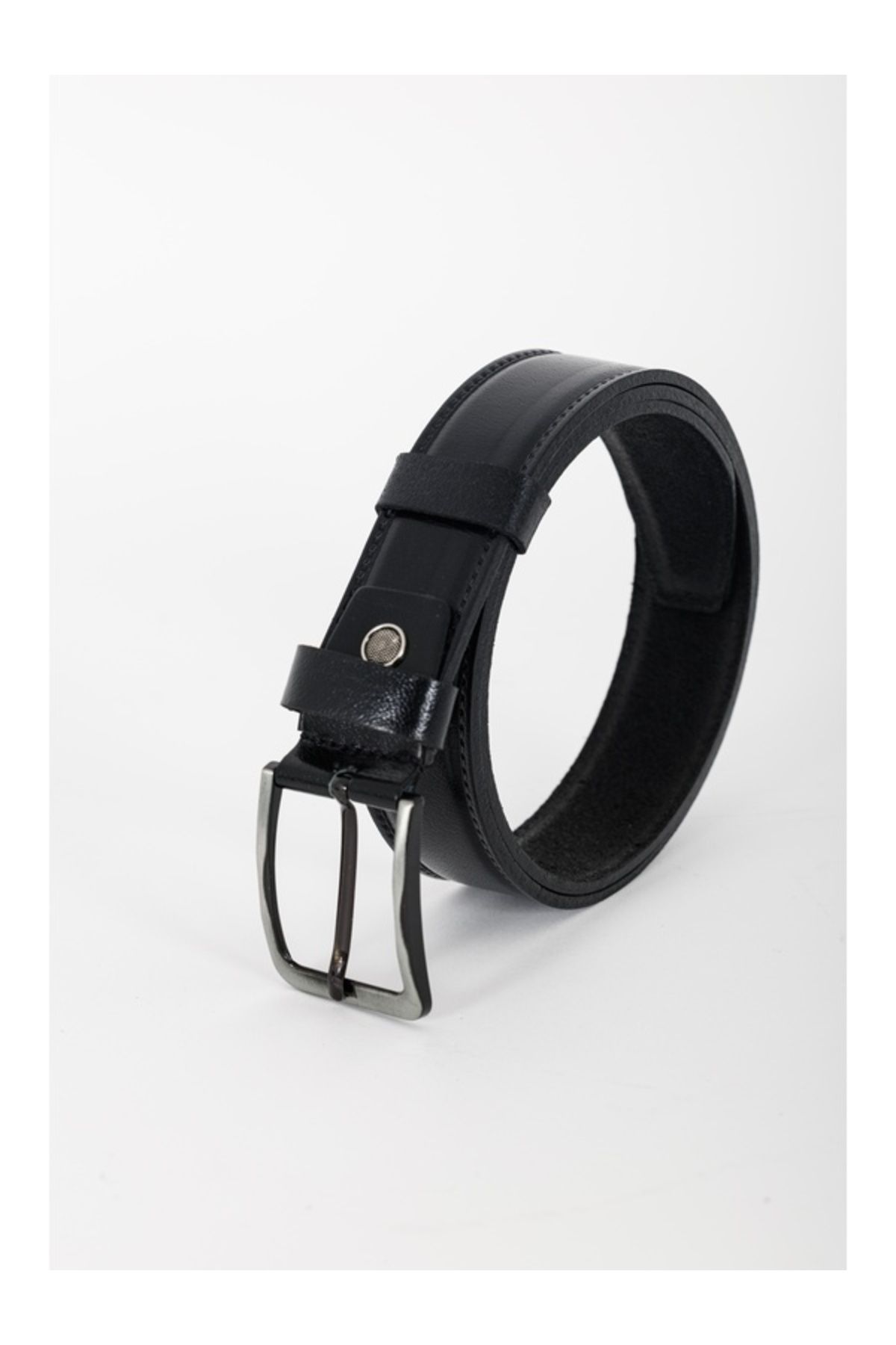 HSKBelt MatteLine Klasik Mat Dikiş Desen Deri Kemer