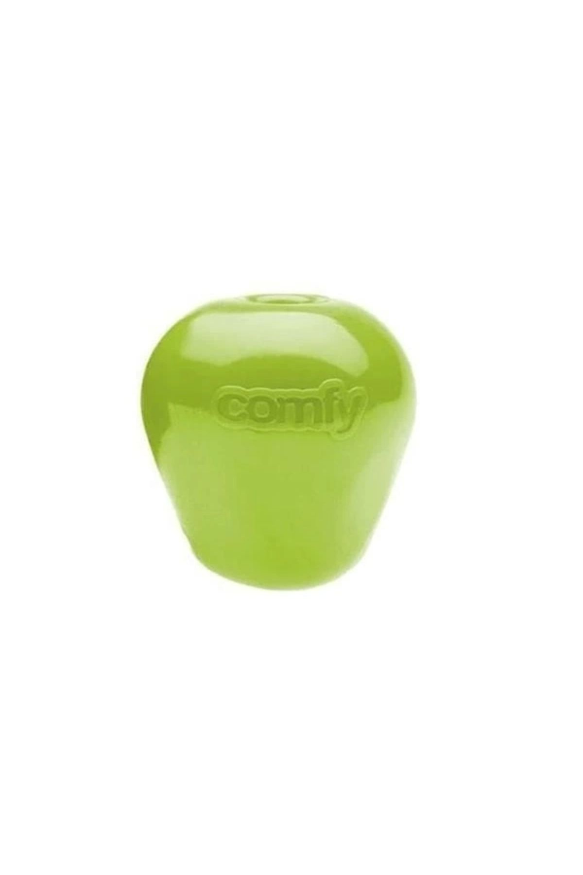 ShopNova Aquael Comfy Toy Elma Şeklinde Ödül Hazneli Kedi ve Köpek Oyuncağı Yeşil 7.5 Cm