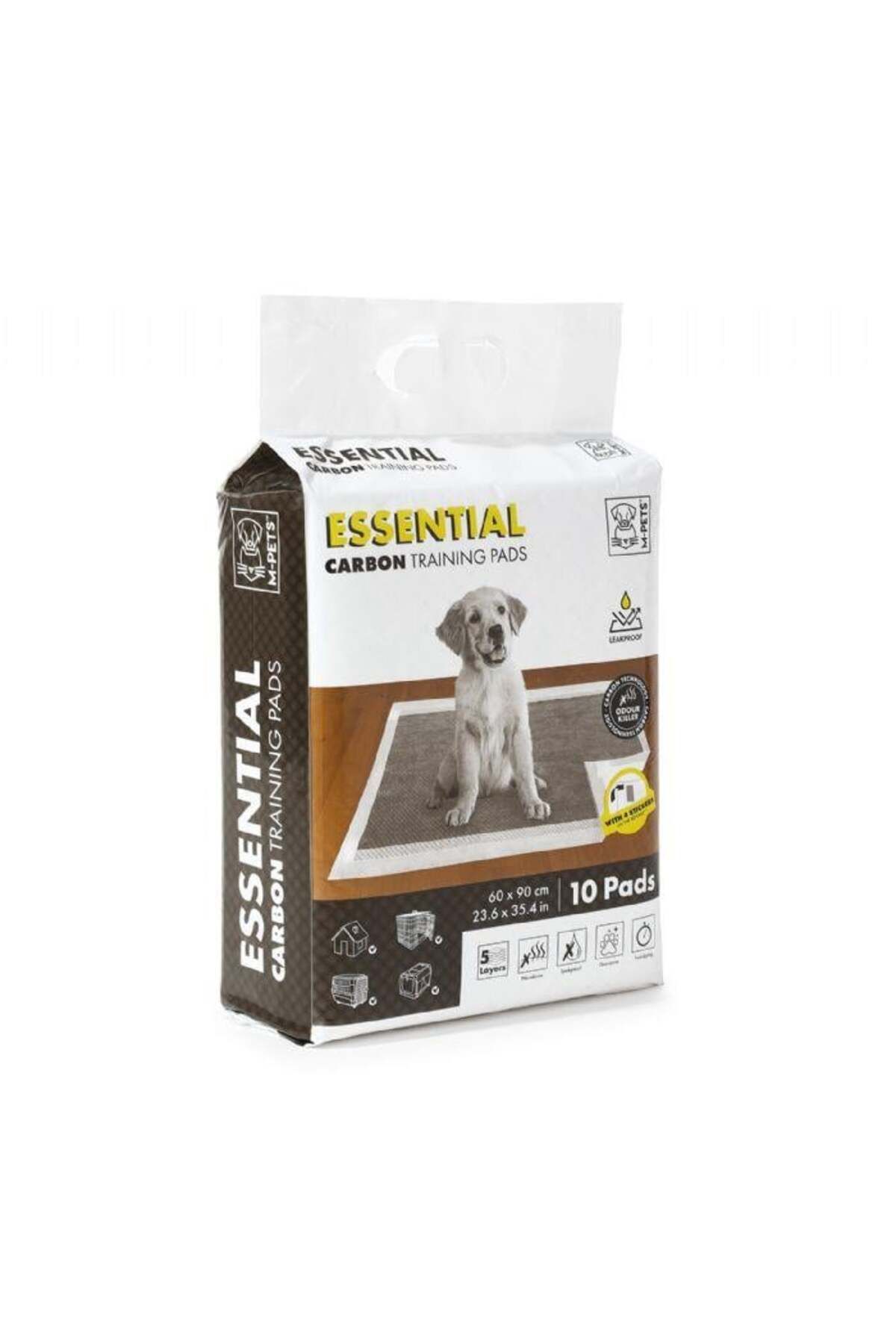 M-PETS Essential Carbonlu Yapışkanlı Çiş Pedi 60x90 cm 10lu