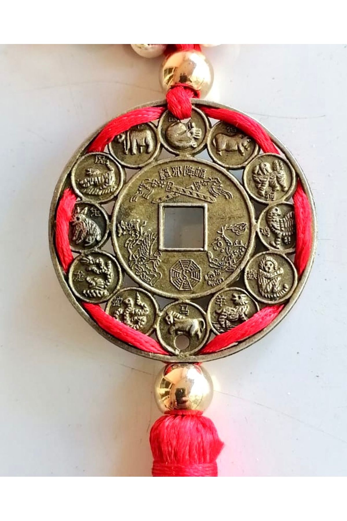 PİRAMİGO Feng Shui Çin Burç Zodyak , Ayna, Kapı Süsü