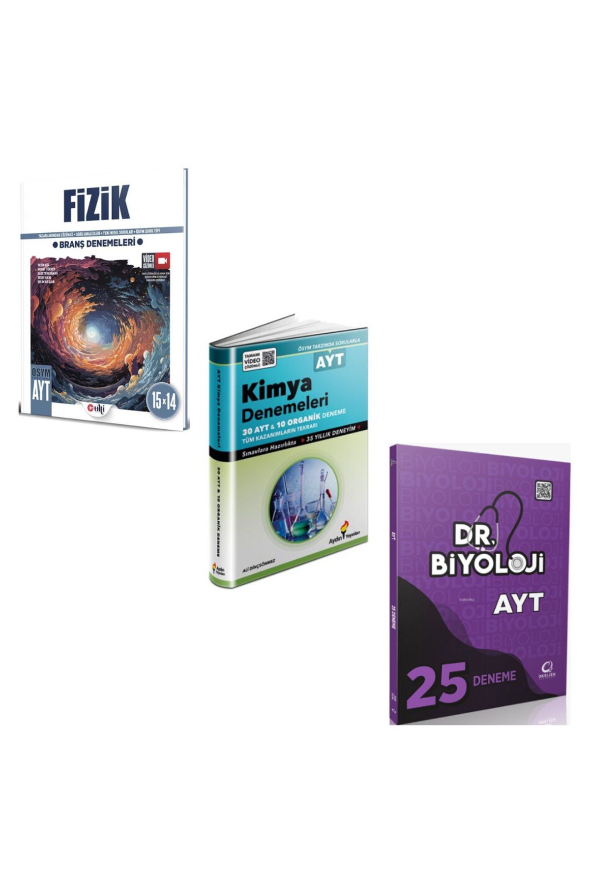 Hız ve Renk Yayınları Ulti AYT Fizik Aydın Kimya ve Dr Biyoloji Biyopsi Denemeleri