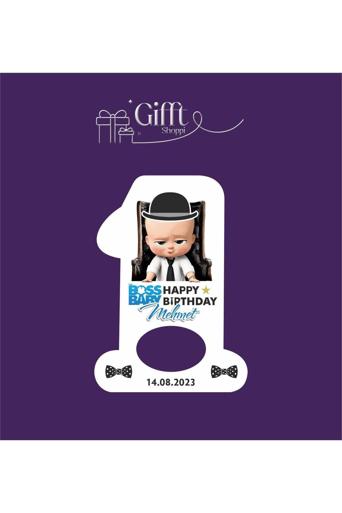 giftshoppi 10 Adet Açacak Magnet Hediyelik Bebek Patron 1 Yaş Doğum Günü Yenidoğan Magnet