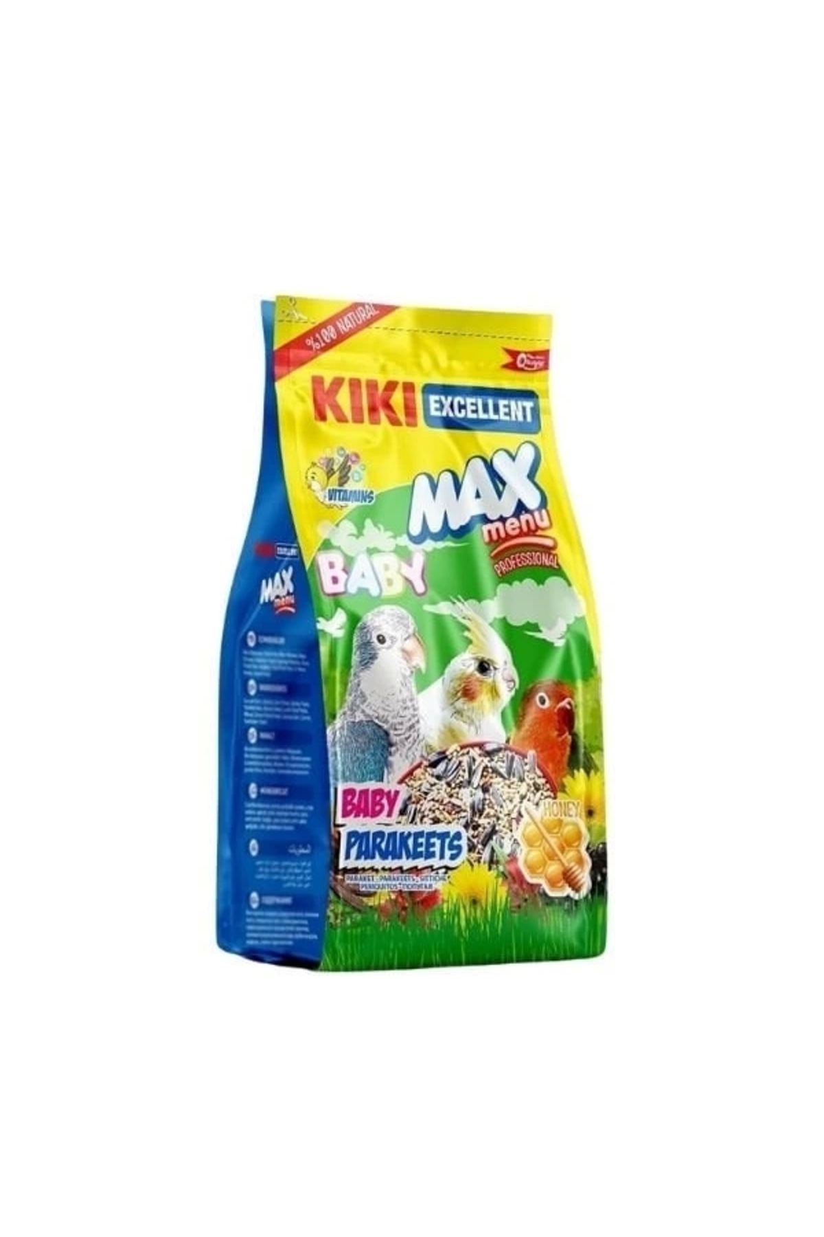 ShopNova Kiki Excellent Max Menu Yavru Paraket Kuşu Yemi 500 Gr