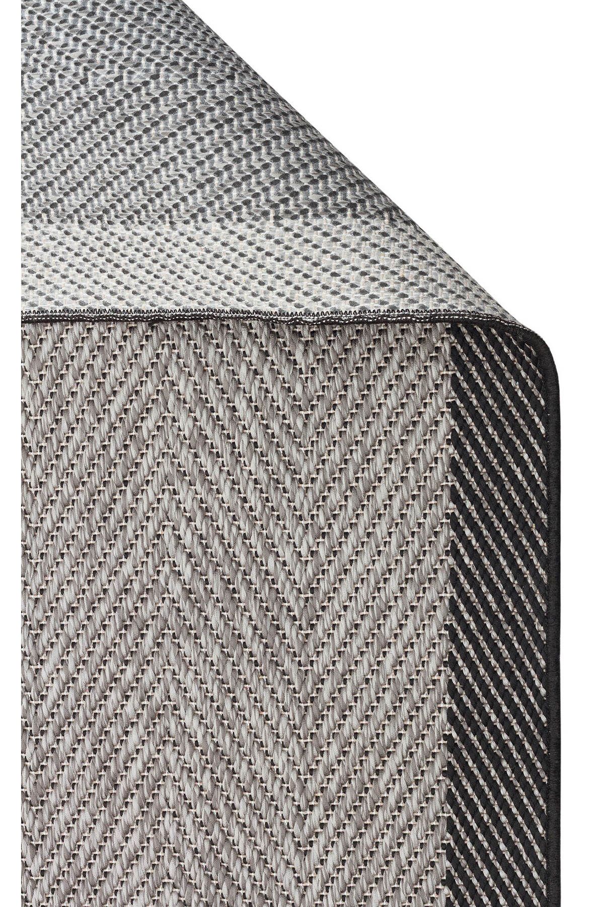 Eko Halı MNO 02 DARK GREY - MONO - Hav Toz Vermez Kaymaz Tabanlı Şık Kilim