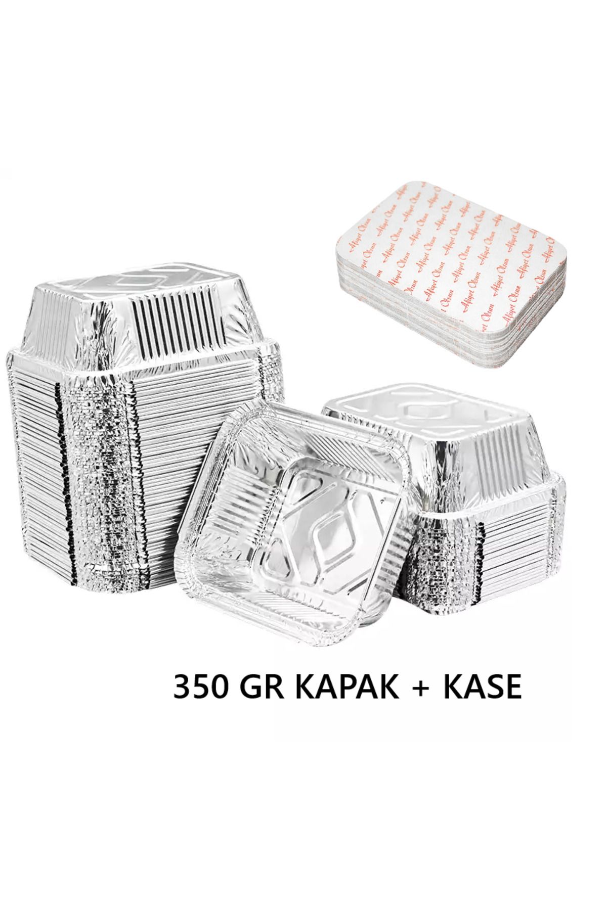 PRATİK SHOP Alüminyum 350 gr. Kase ve Kap 50 Adet
