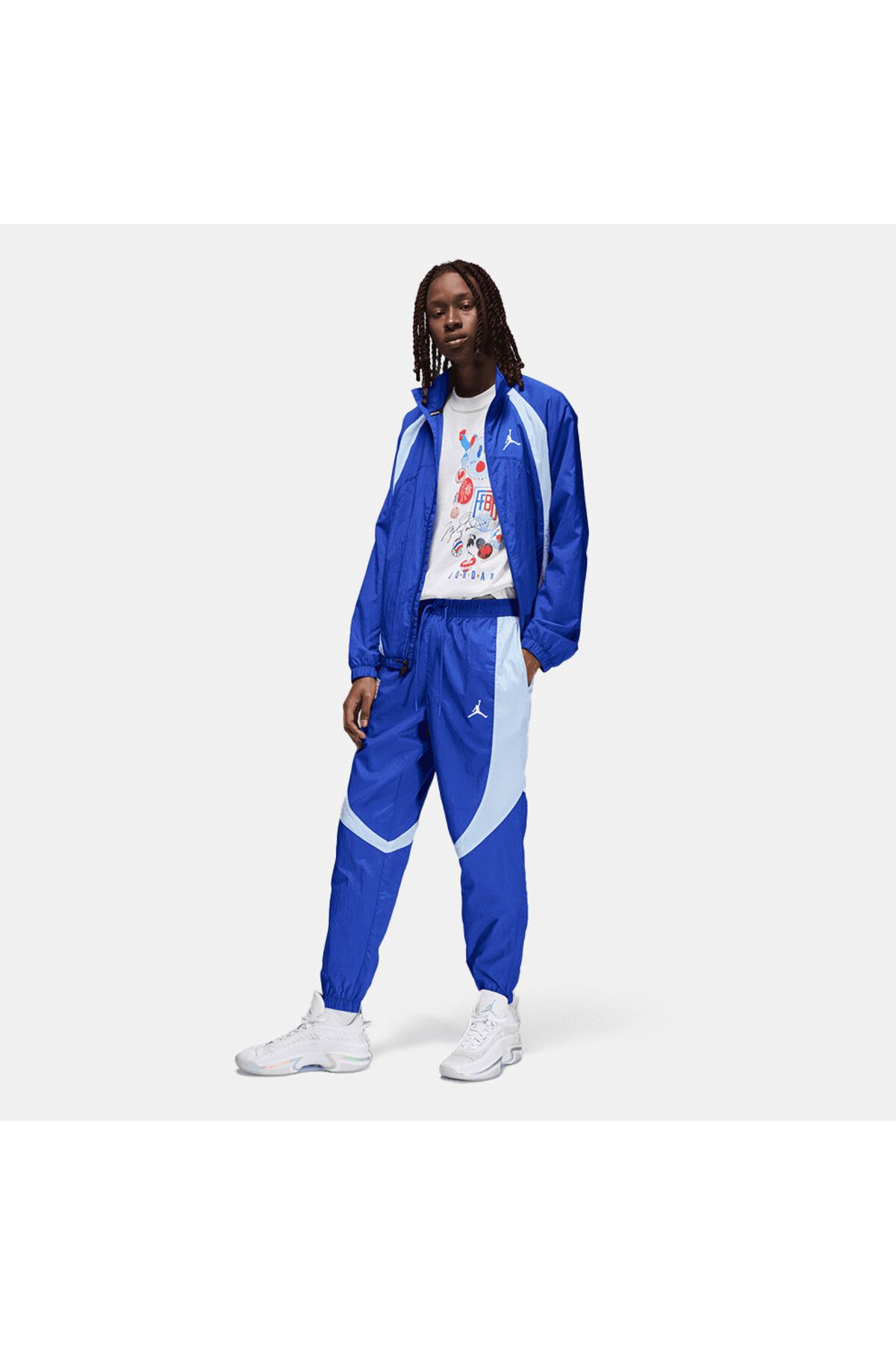 Nike Jordan Sport JAM x Federation Francaise de Basketball Men's Track Pants Βlue Eşofman Altı