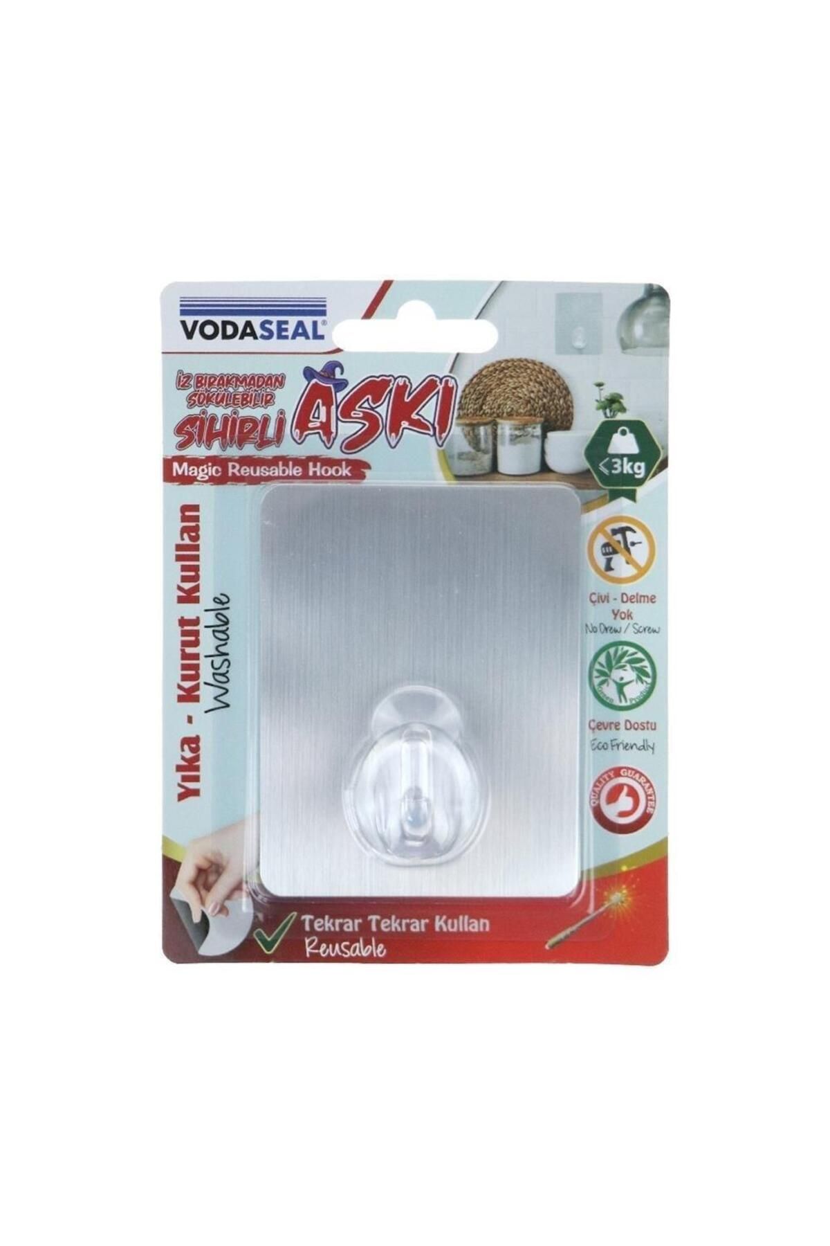 Vodaseal Gri Kare Sihirli Askı