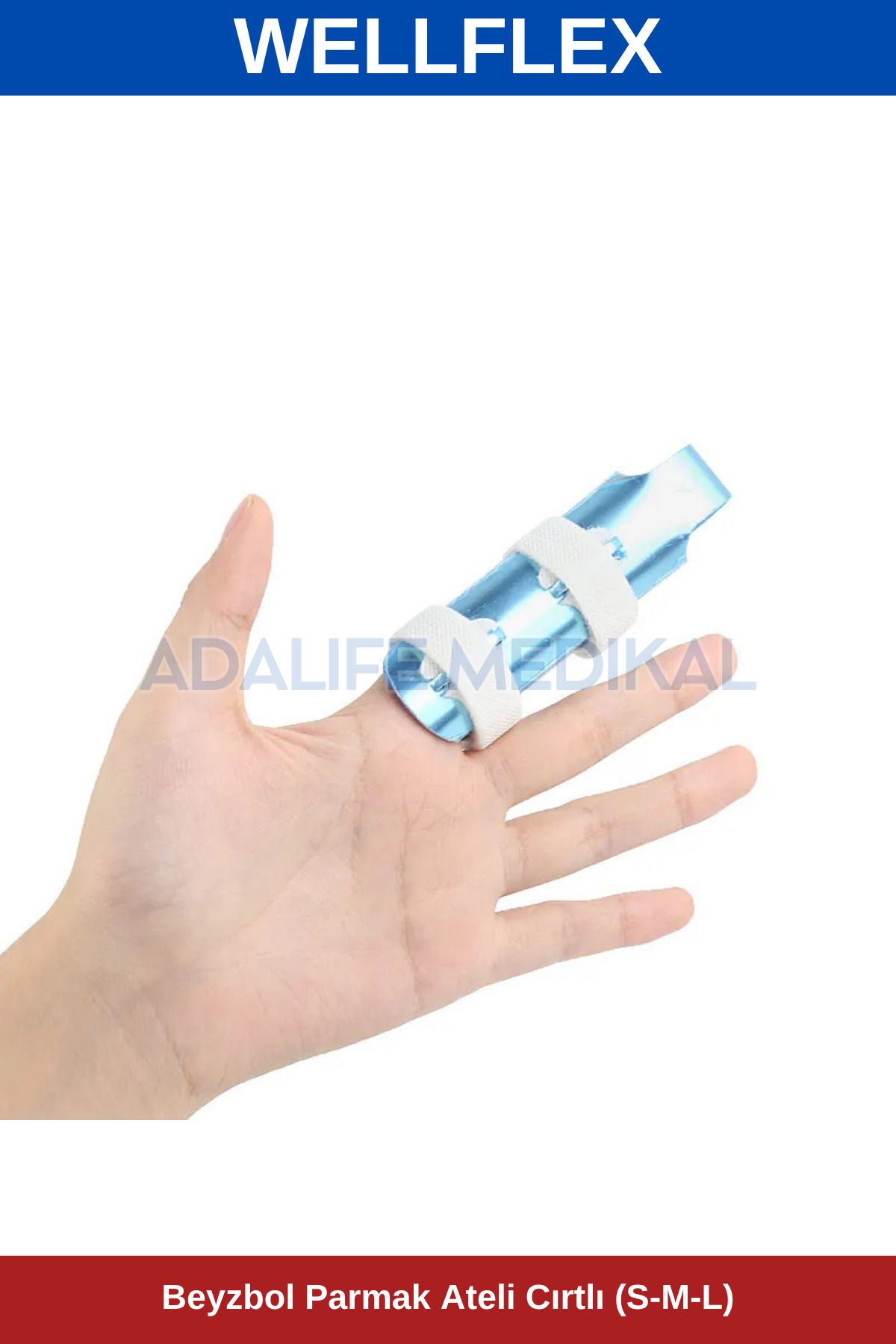 WELLFLEX Beyzbol Parmak Ateli Cırtlı-Small (Küçük Beden)