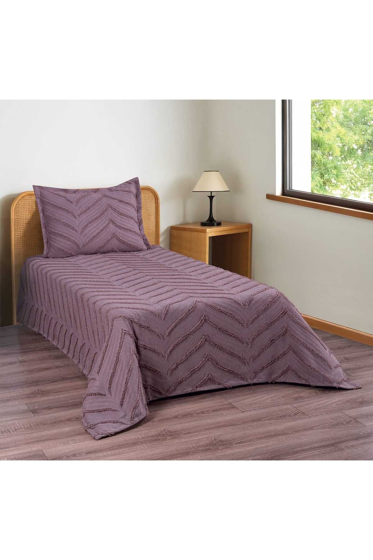 d'niss home touch of nature in your home Merve 2 Parça Tek Kişilik Yatak Örtüsü