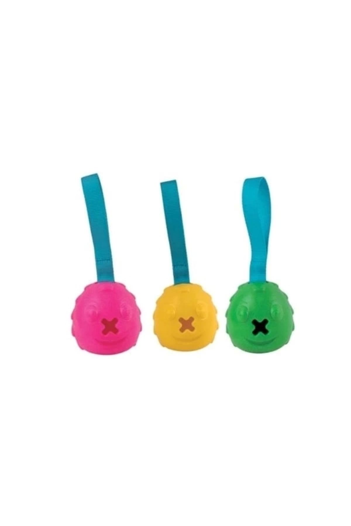 ShopNova Eastland İpli Ödül Hazneli Plastik Köpek Çiğneme Oyuncağı 23 Cm Renkli