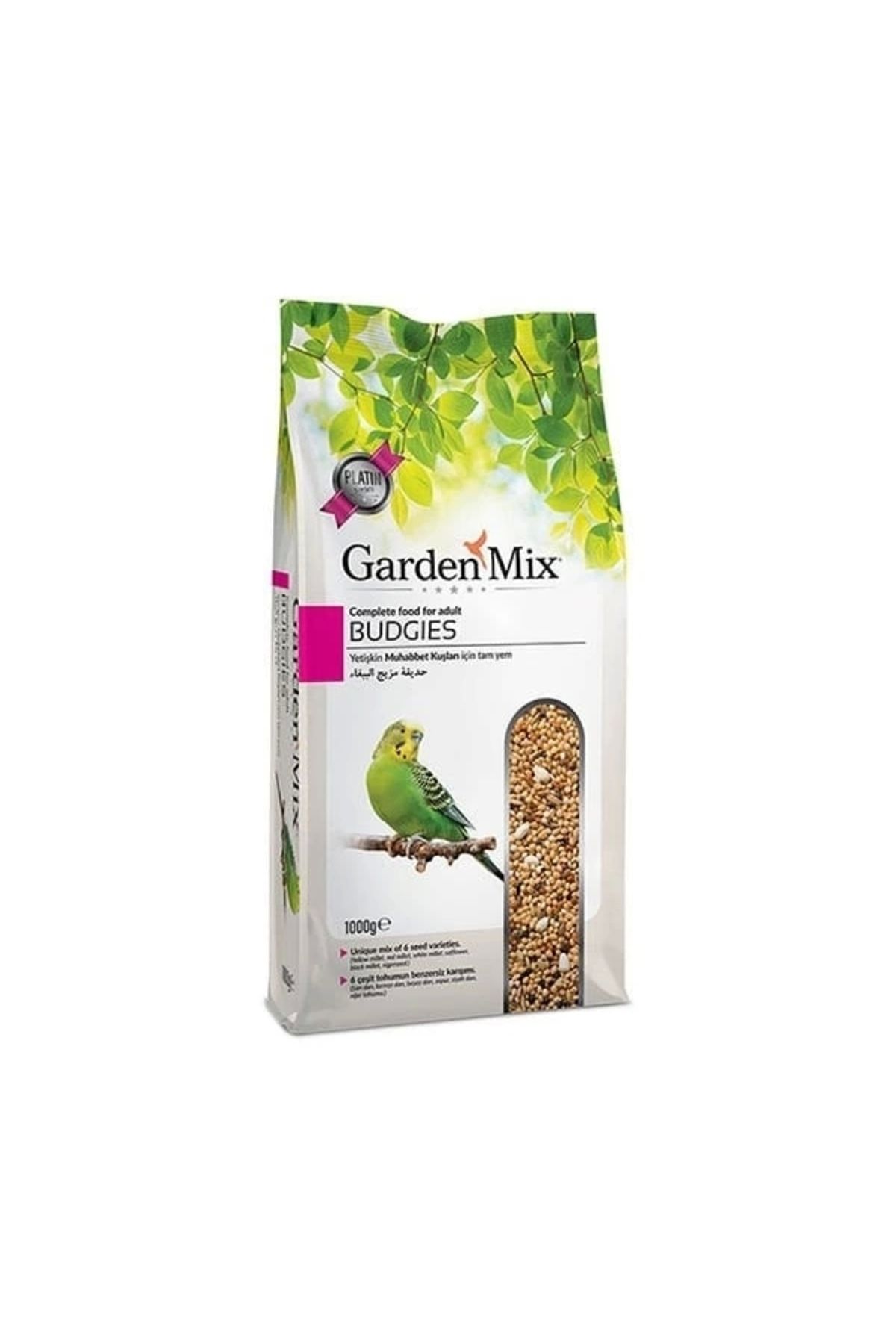 ShopNova Garden Mix Platin Muhabbet Kuşu Yemi 1 Kg