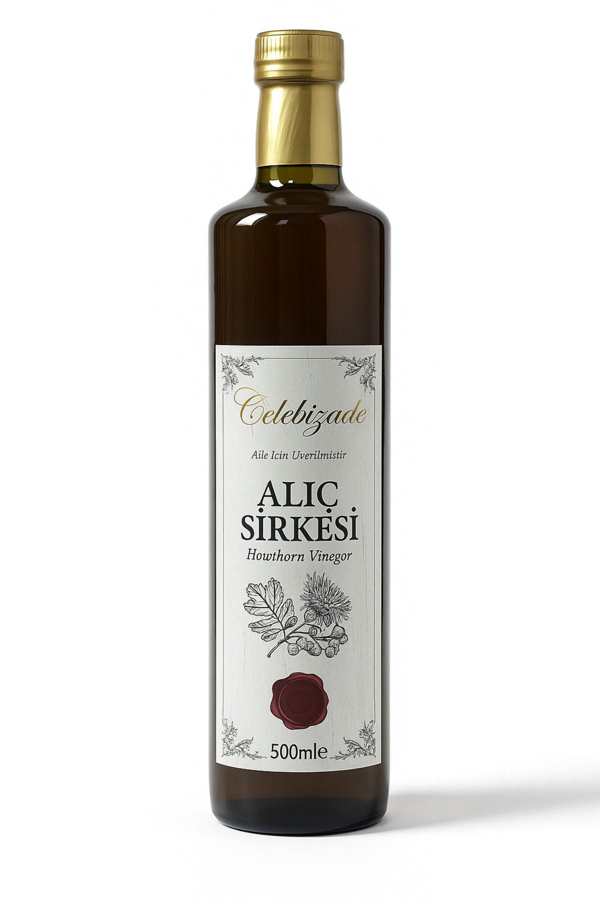 çelebizade Çelebizade %100 Doğal Alıç Sirkesi 500 ml – Katkısız, Geleneksel Yöntemle Fermente