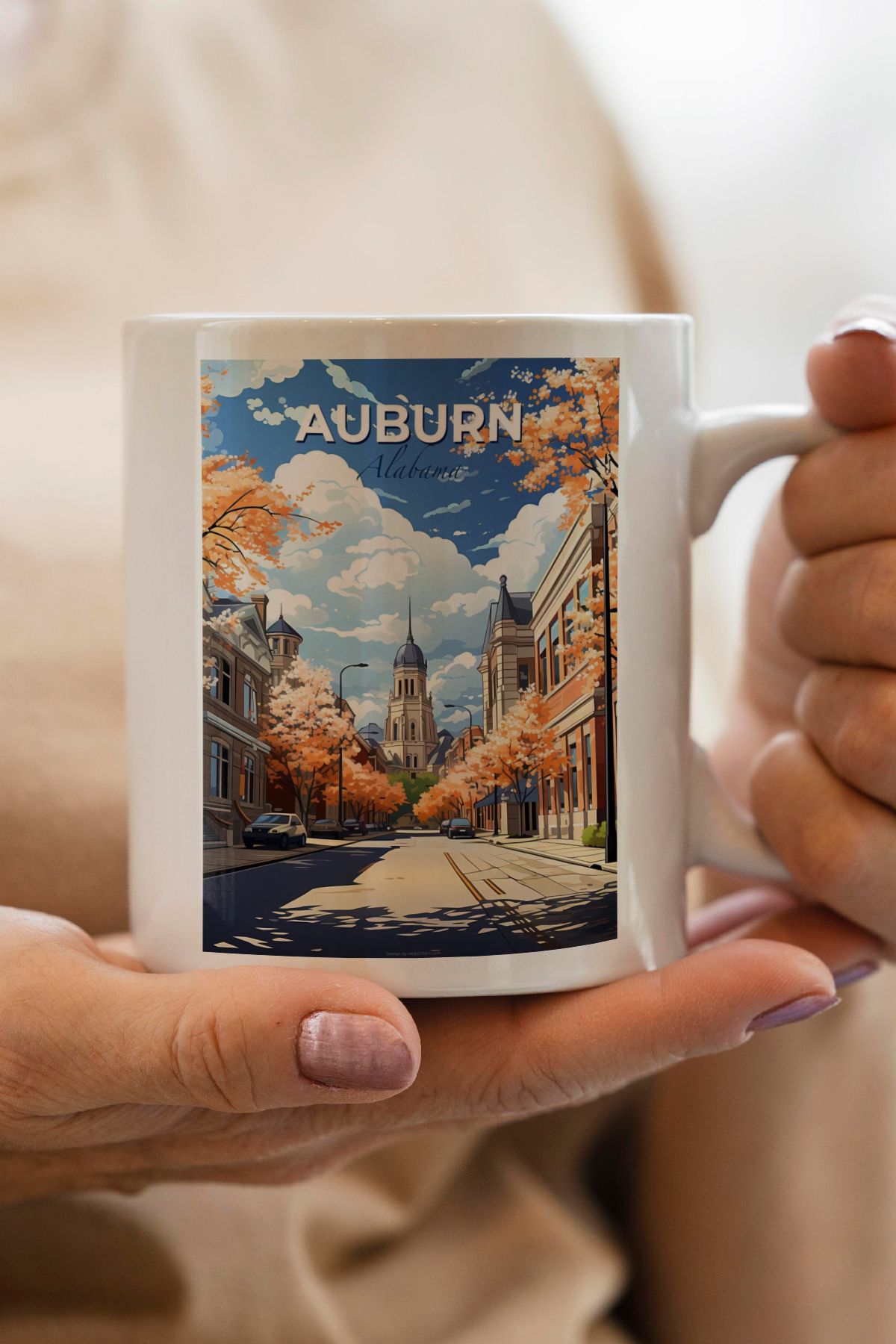 South Steel Auburn Baskılı Kupa Bardak