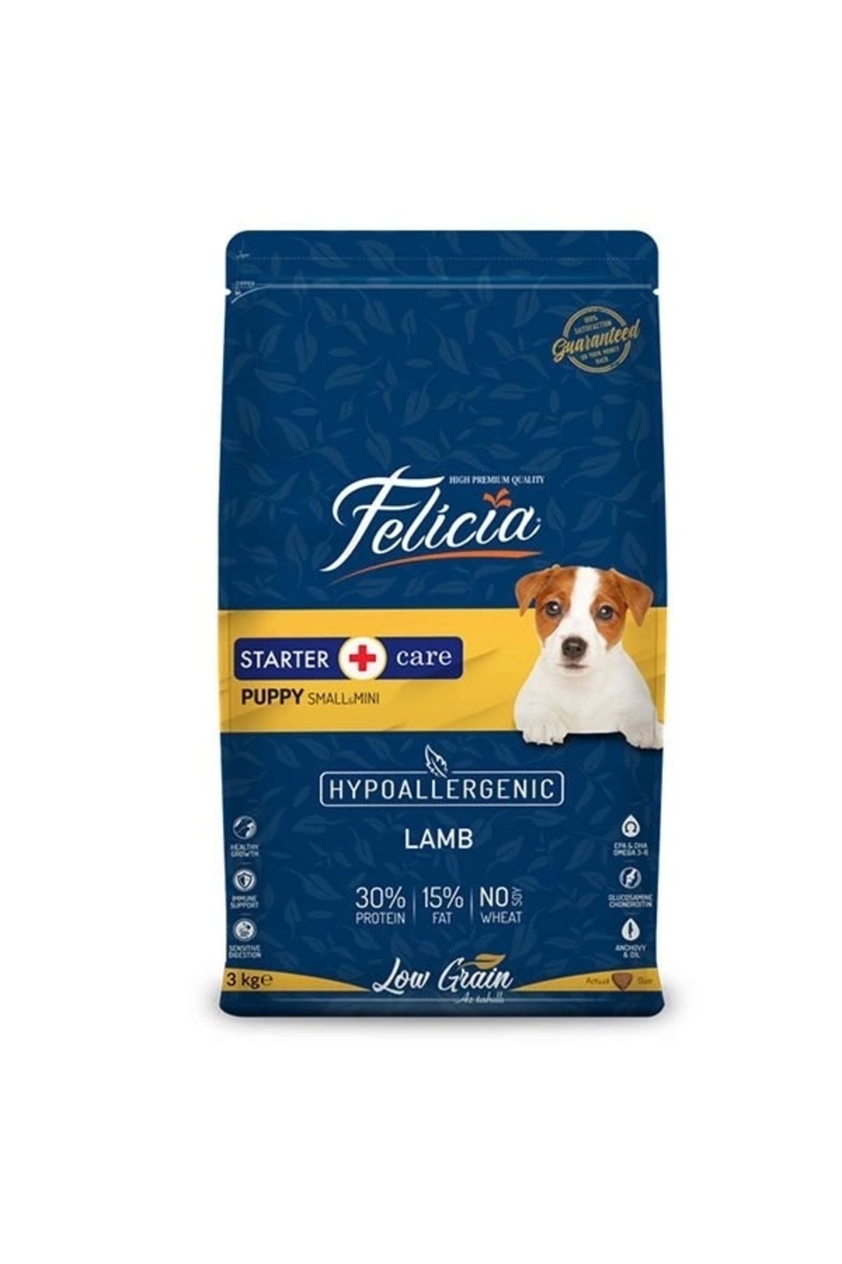 ShopNova Felicia Hipoalerjenik Kuzu Etli Küçük Irk Yavru Köpek Maması 3 Kg
