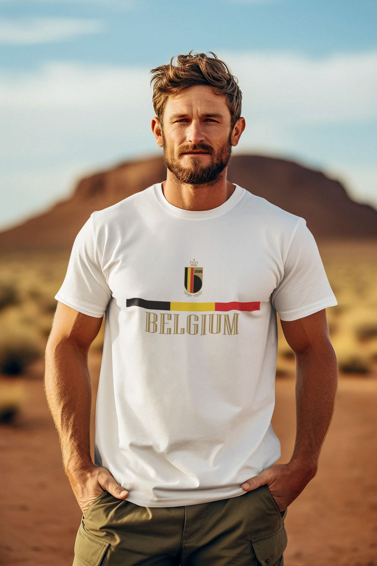 Biy Store Belçika milli takım forma baskılı unisex kısa kollu kadın erkek tişört t-shirt