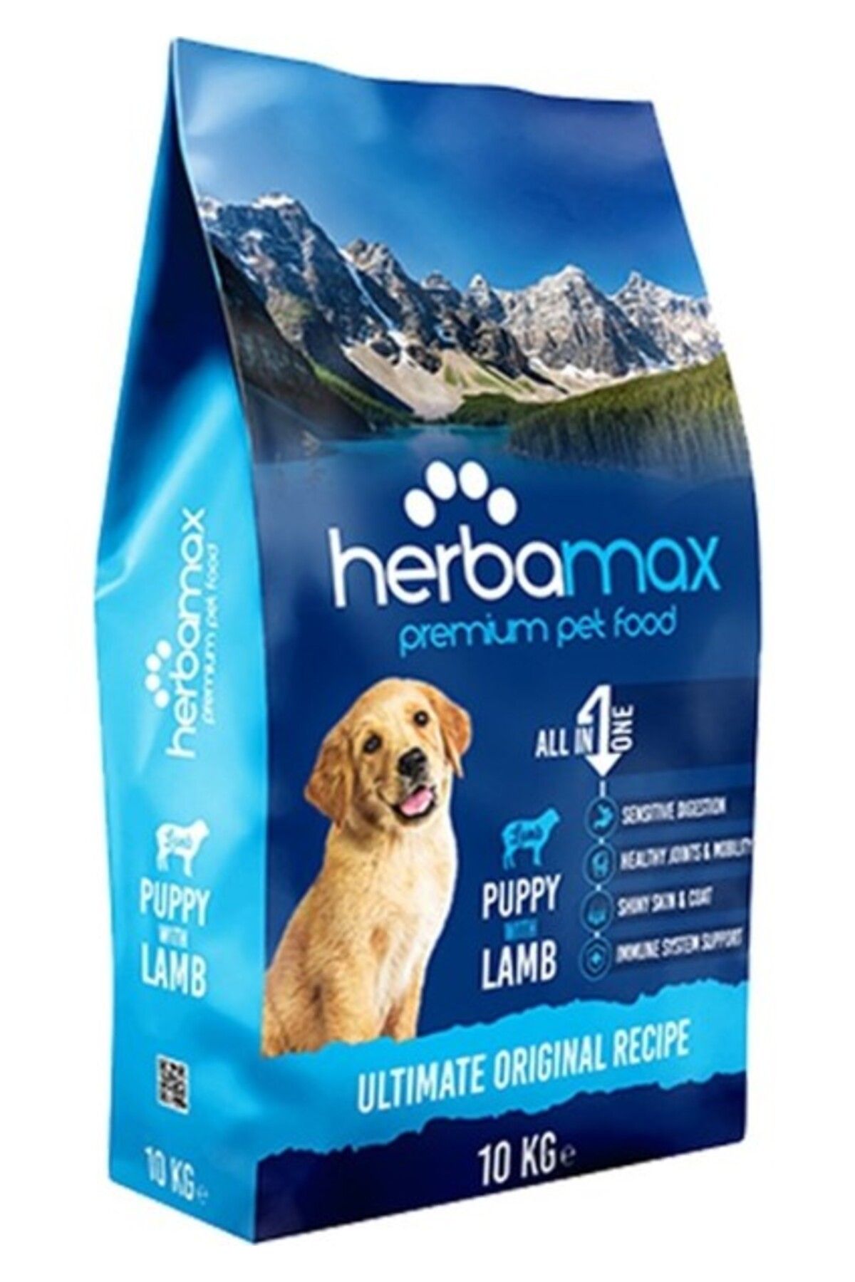 Honey Herba Max HerbaMax Premium Puppy Kuzu Etli ve Pirinçli Yavru Köpek Maması 10 Kg – Tüm Irklar İçin, Y