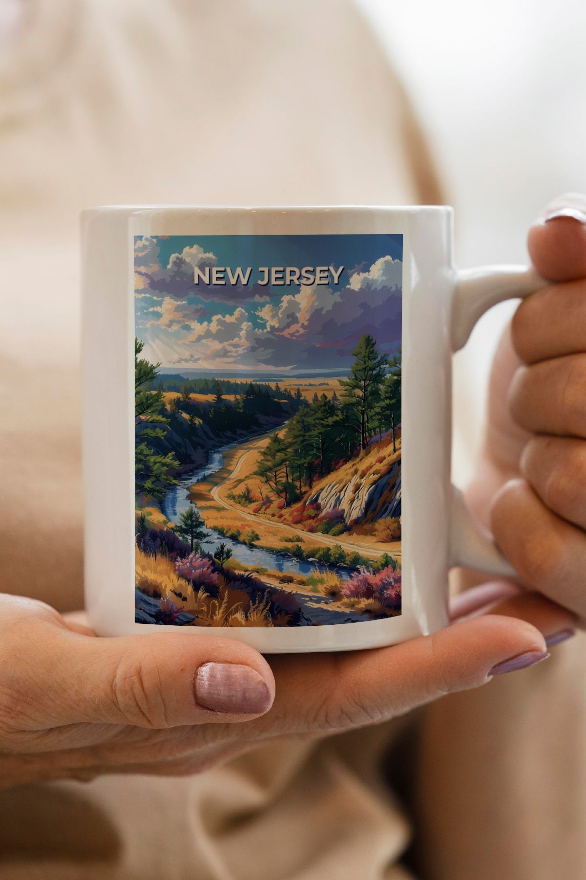 South Steel New Jersey Baskılı Kupa Bardak