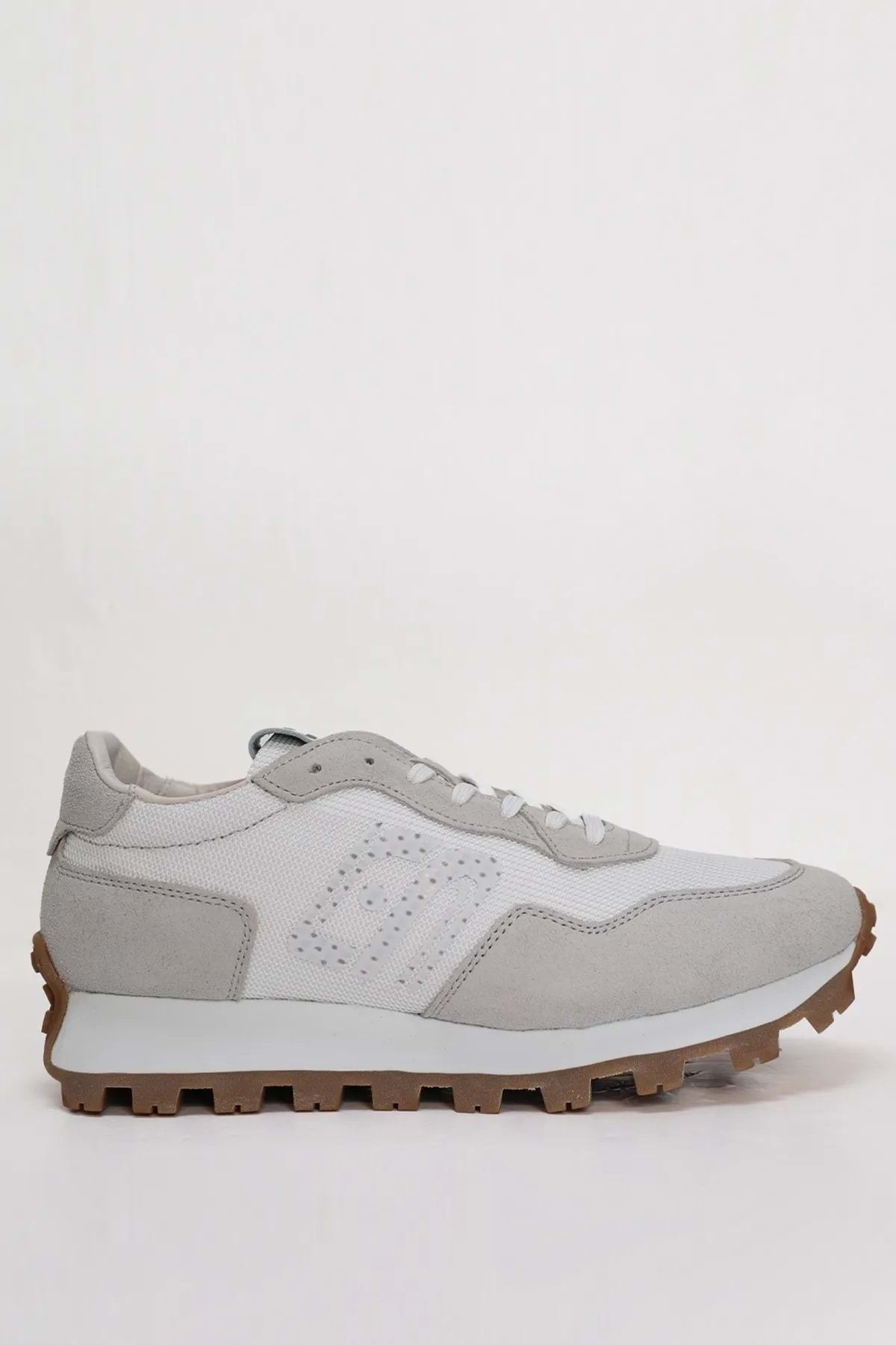 Lufian Arthur Erkek Deri Sneaker Ayakkabı Beyaz