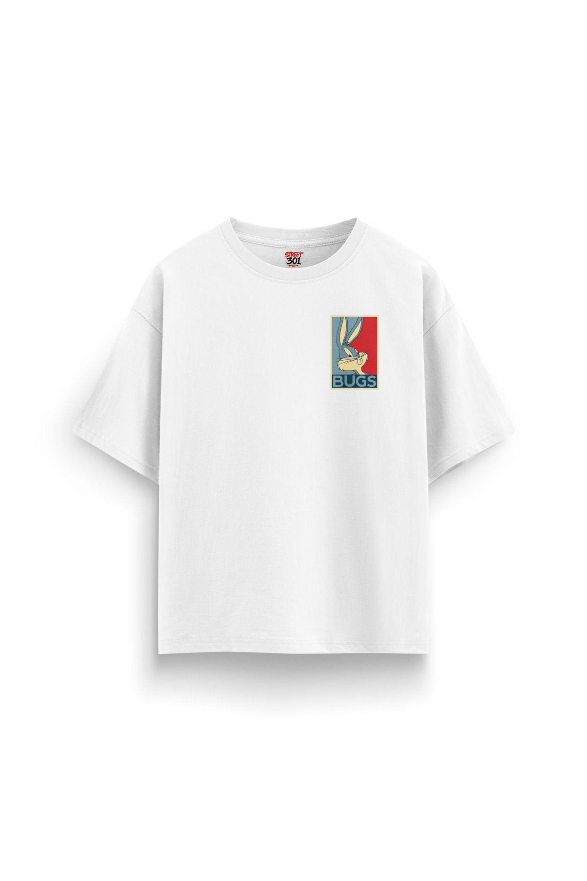 Street301 Unisex Bugs Baskılı Oversize T-Shirt