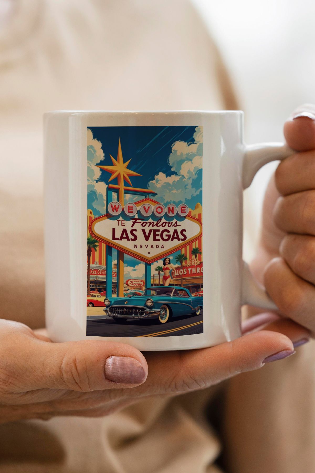 South Steel Las Vegas Baskılı Kupa Bardak