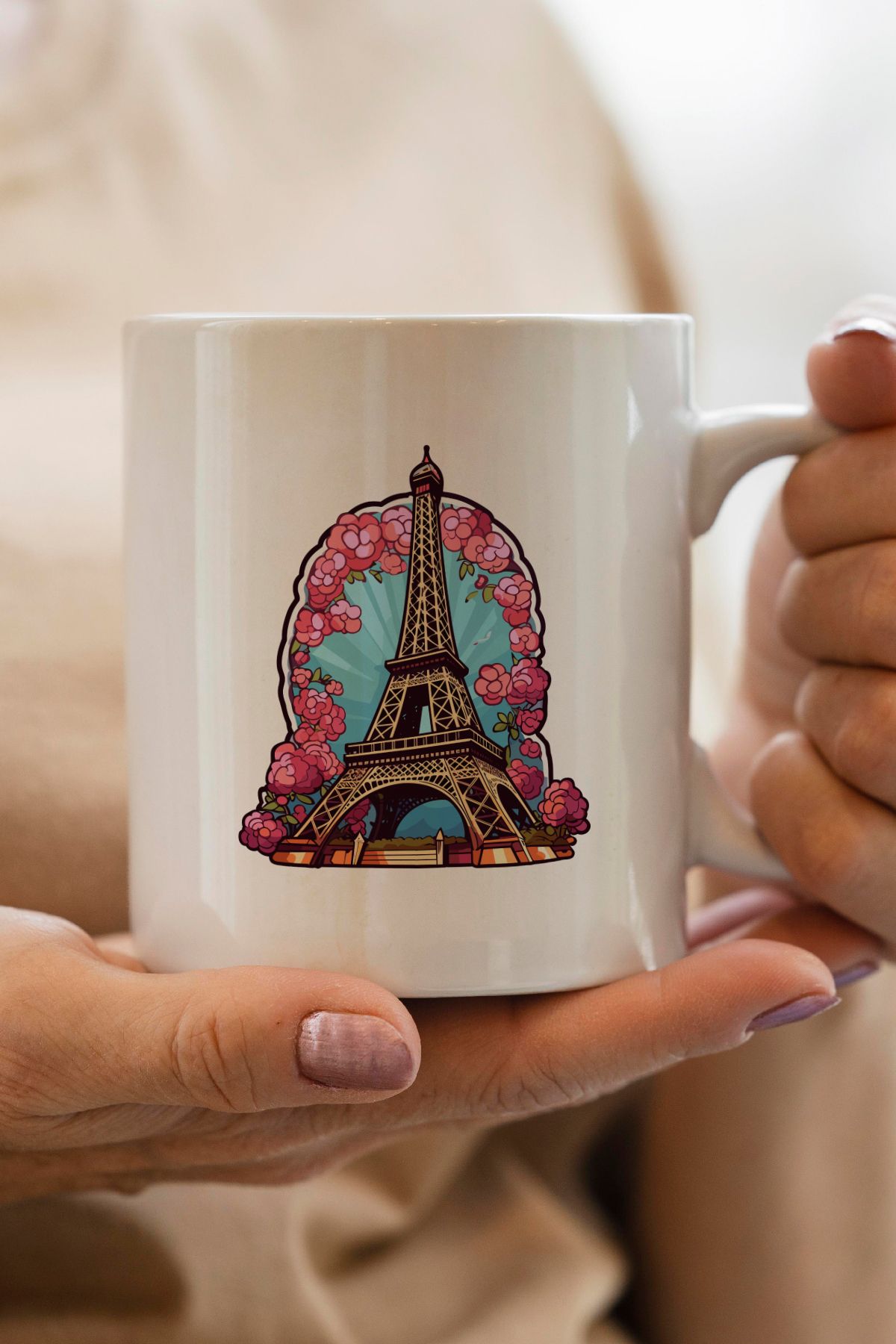 South Steel Paris Baskılı Kupa Bardak