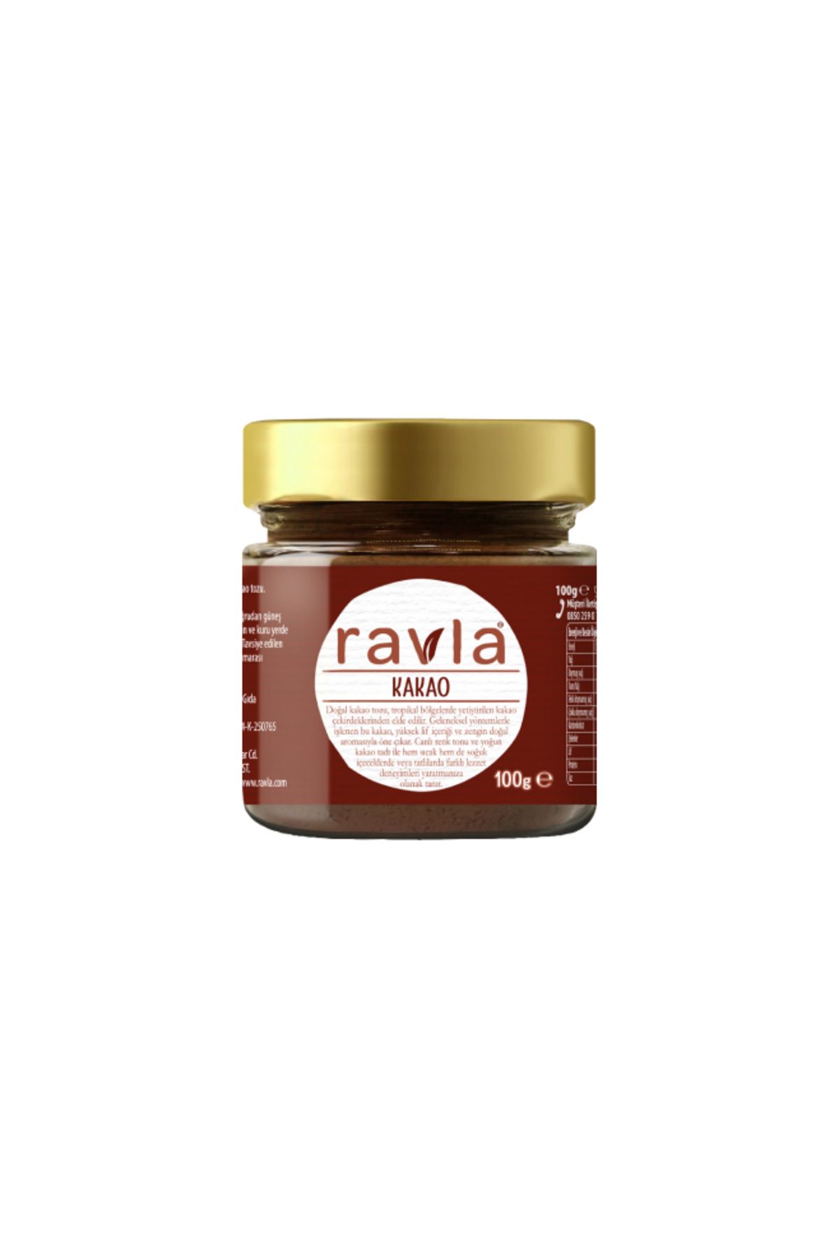 Ravla Naturel Kakao Tozu - 100g
