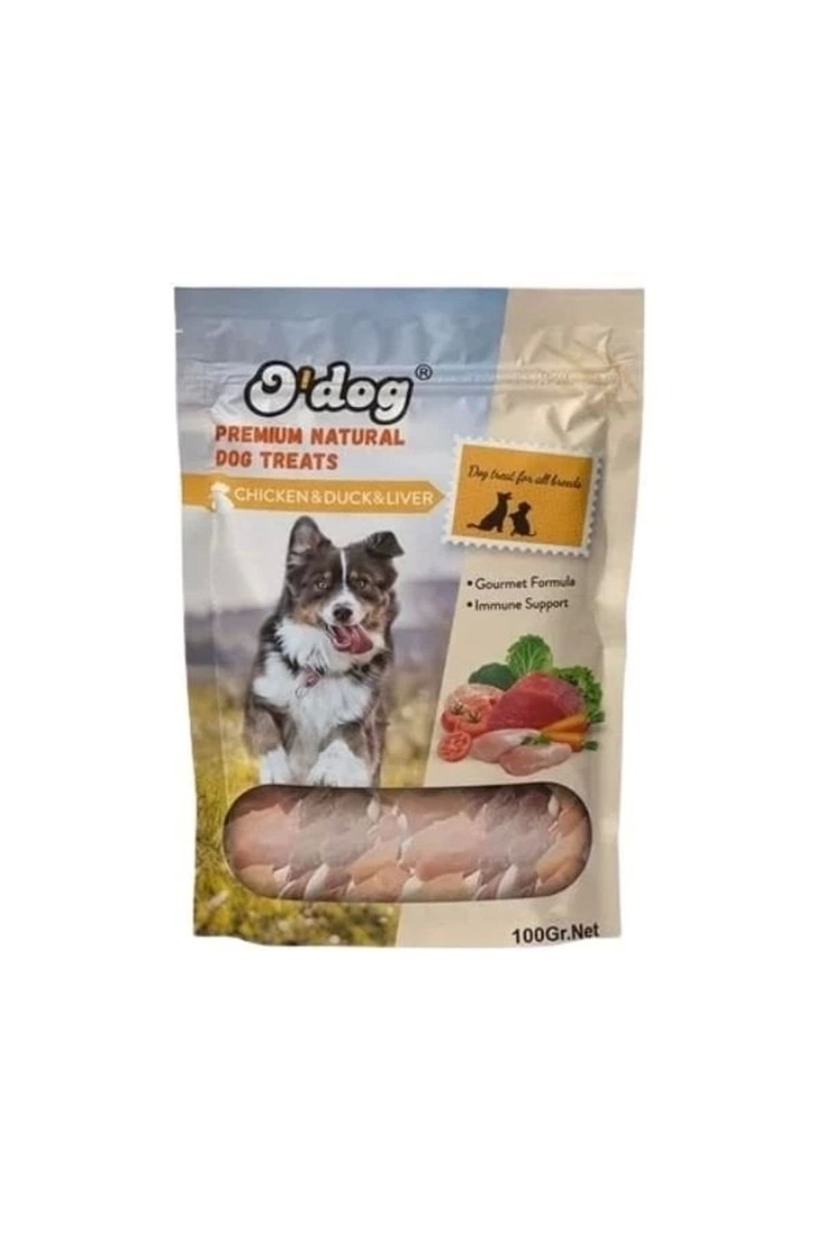 ShopNova O Dog Tavuk Ördek ve Ciğerli Çubuk Köpek Ödül Maması 100 Gr