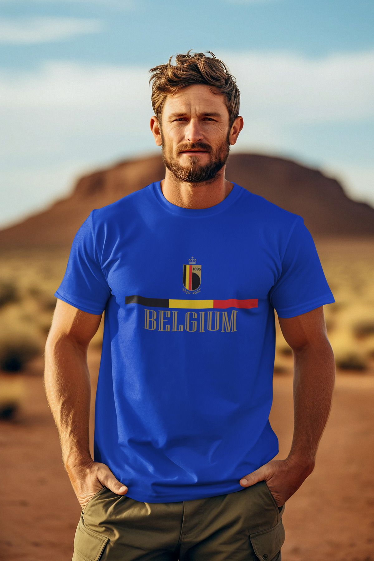 Biy Store Belçika milli takım forma baskılı unisex kısa kollu kadın erkek tişört t-shirt