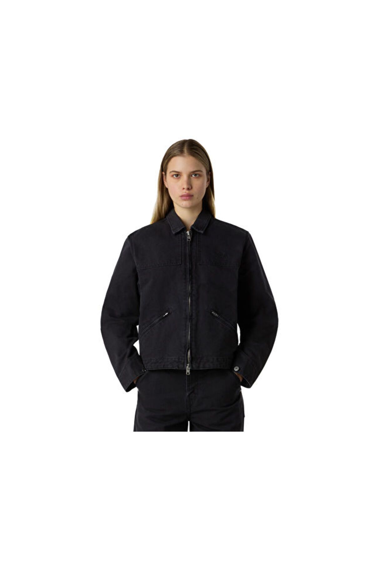 THE NORTH FACE W Cedar Canvas Work Jacket Kadın Günlük Ceket NF0A8B99JK31 Siyah