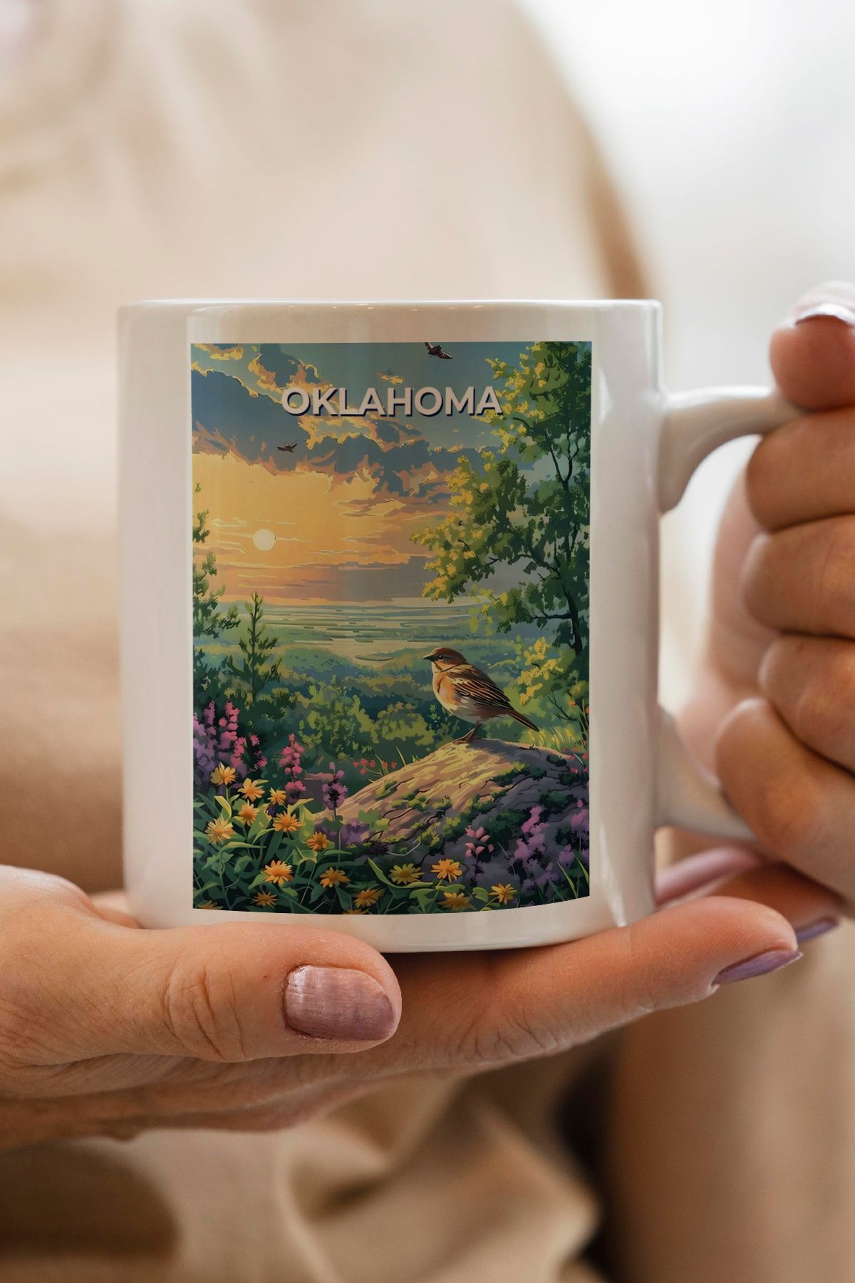 South Steel Oklahoma Baskılı Kupa Bardak