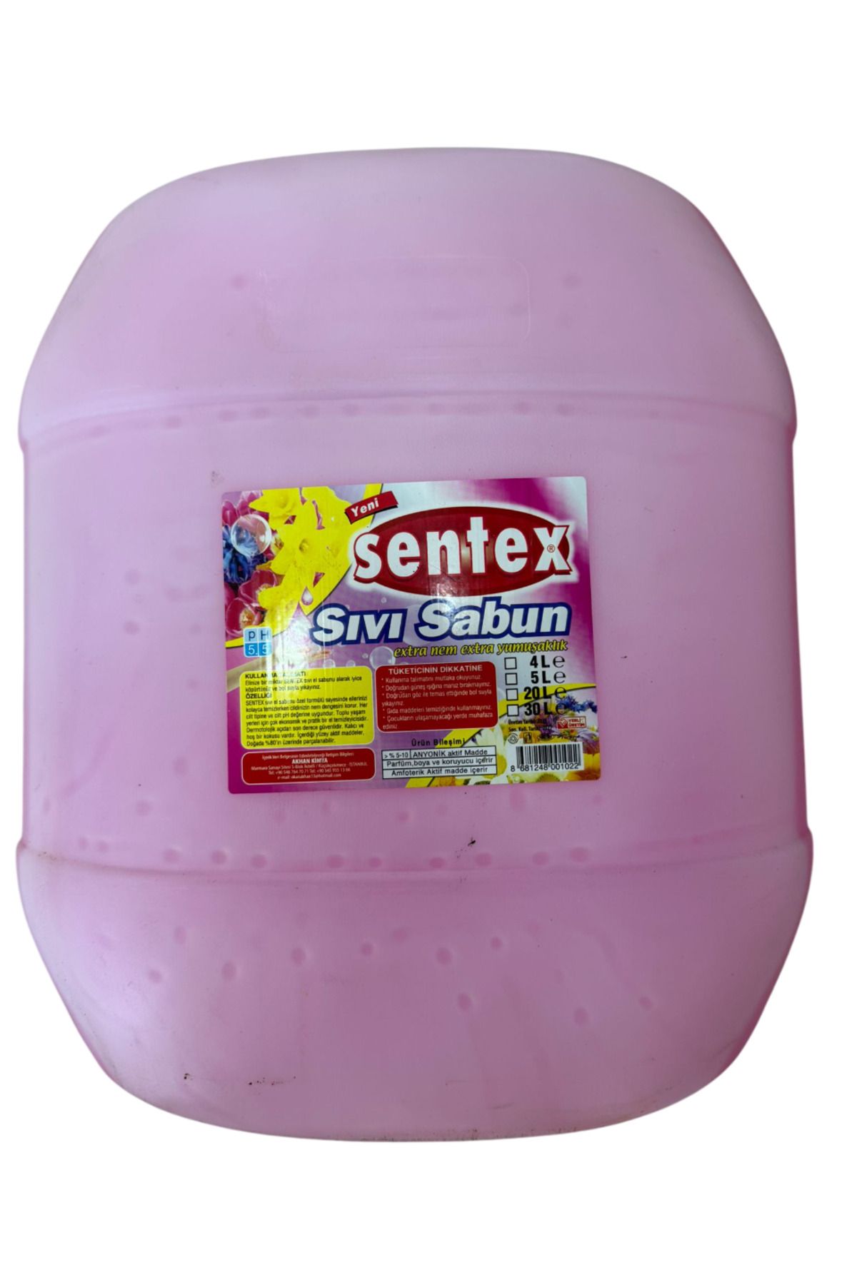PRATİK SHOP Sentex 30 KG Sıvı Sabun