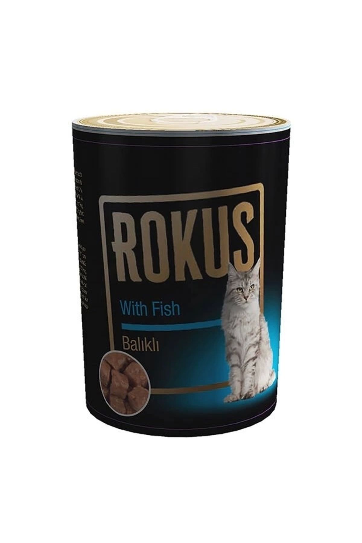 ShopNova Rokus Balıklı Yetişkin Konserve Kedi Maması 410 Gr