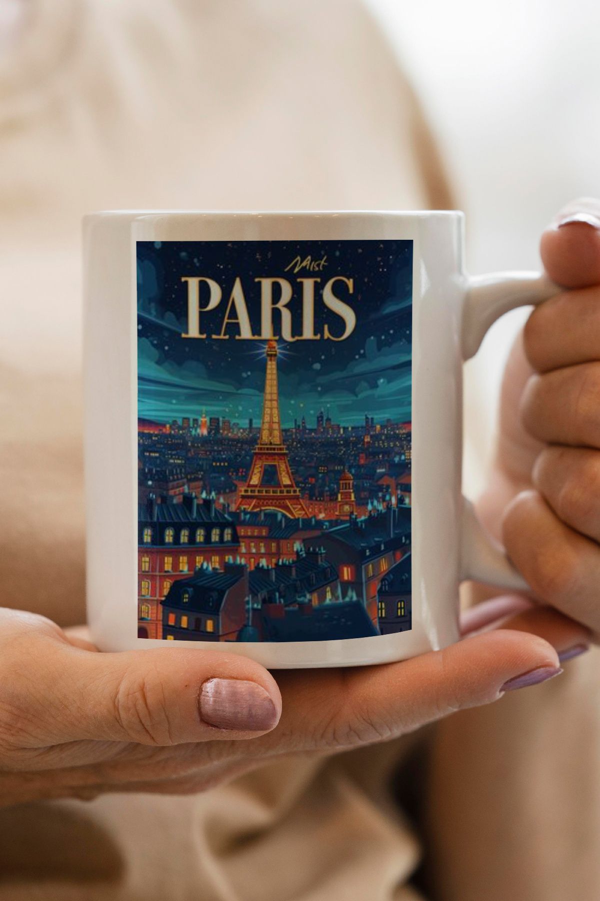 South Steel Paris Baskılı Kupa Bardak