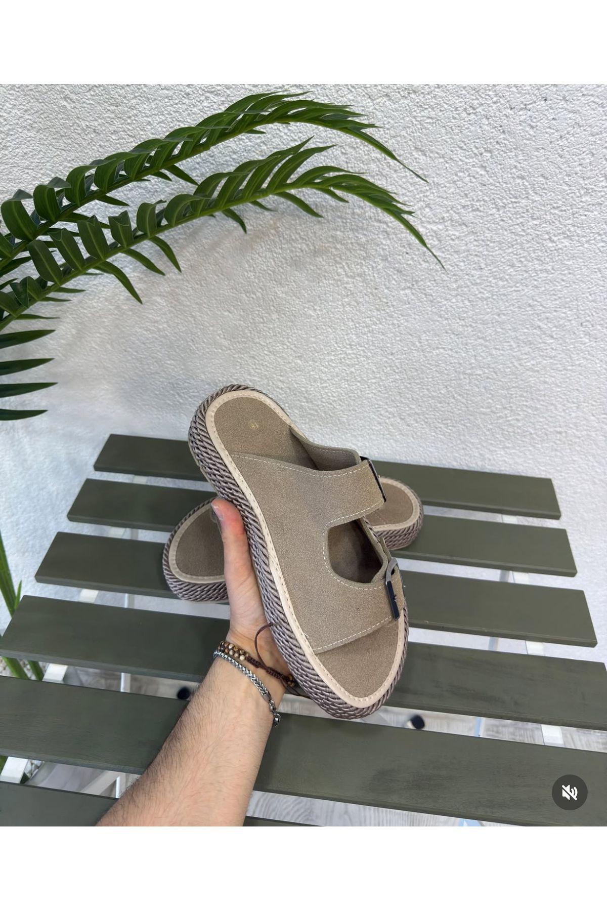 Yubacollection YUBACOLLECTİON HALAT DETAYLI ÇİFT TOKALI TERLİK