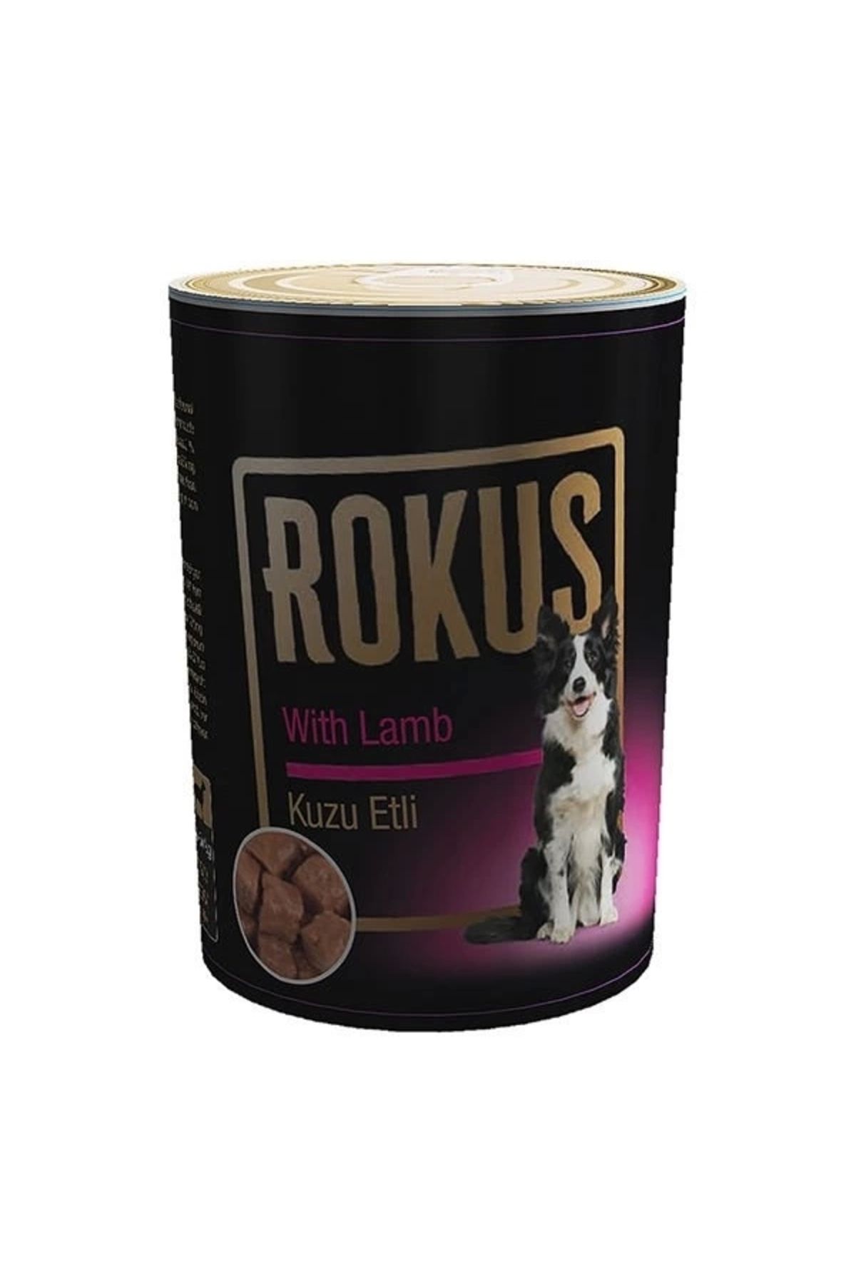 ShopNova Rokus Kuzu Etli Yetişkin Konserve Köpek Maması 410 Gr