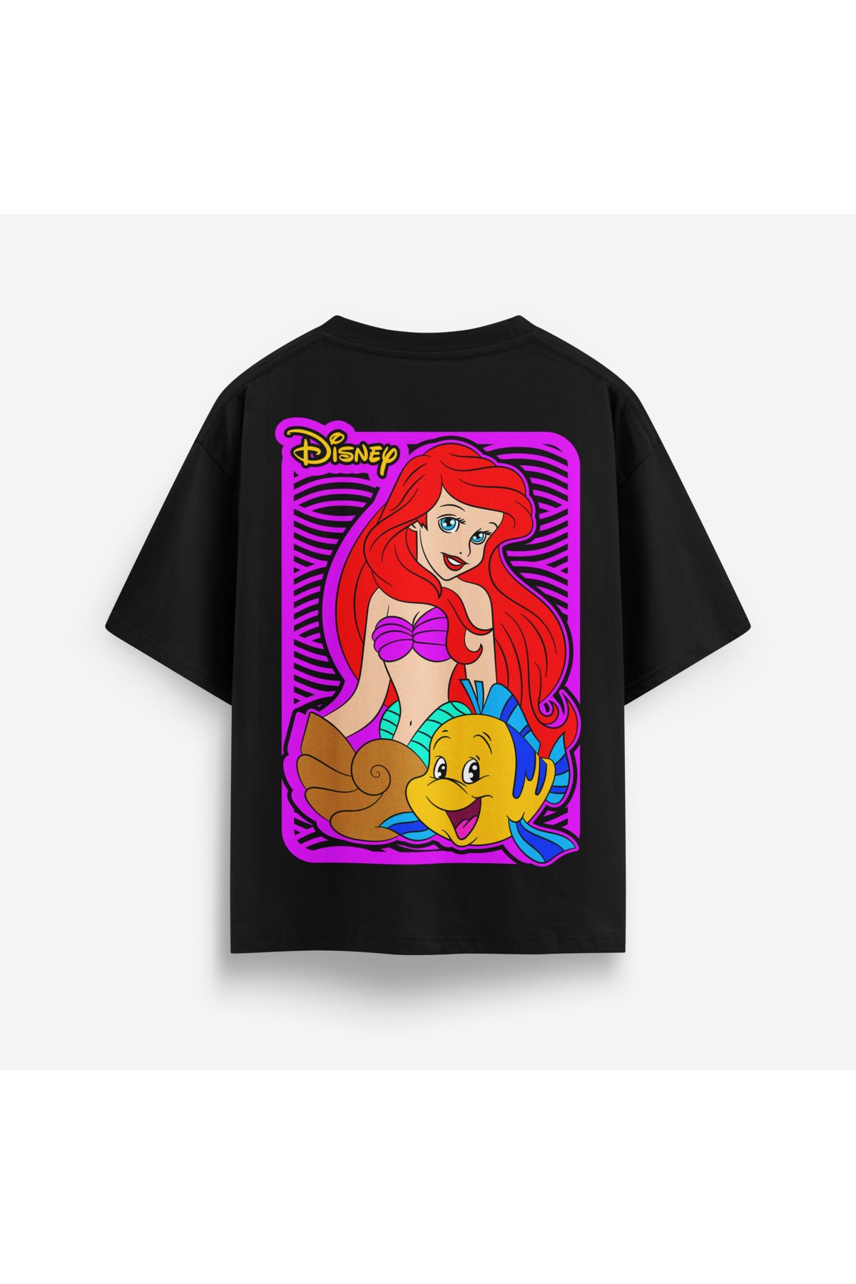 Street301 Unisex Ariel Disney Baskılı Oversize T-Shirt