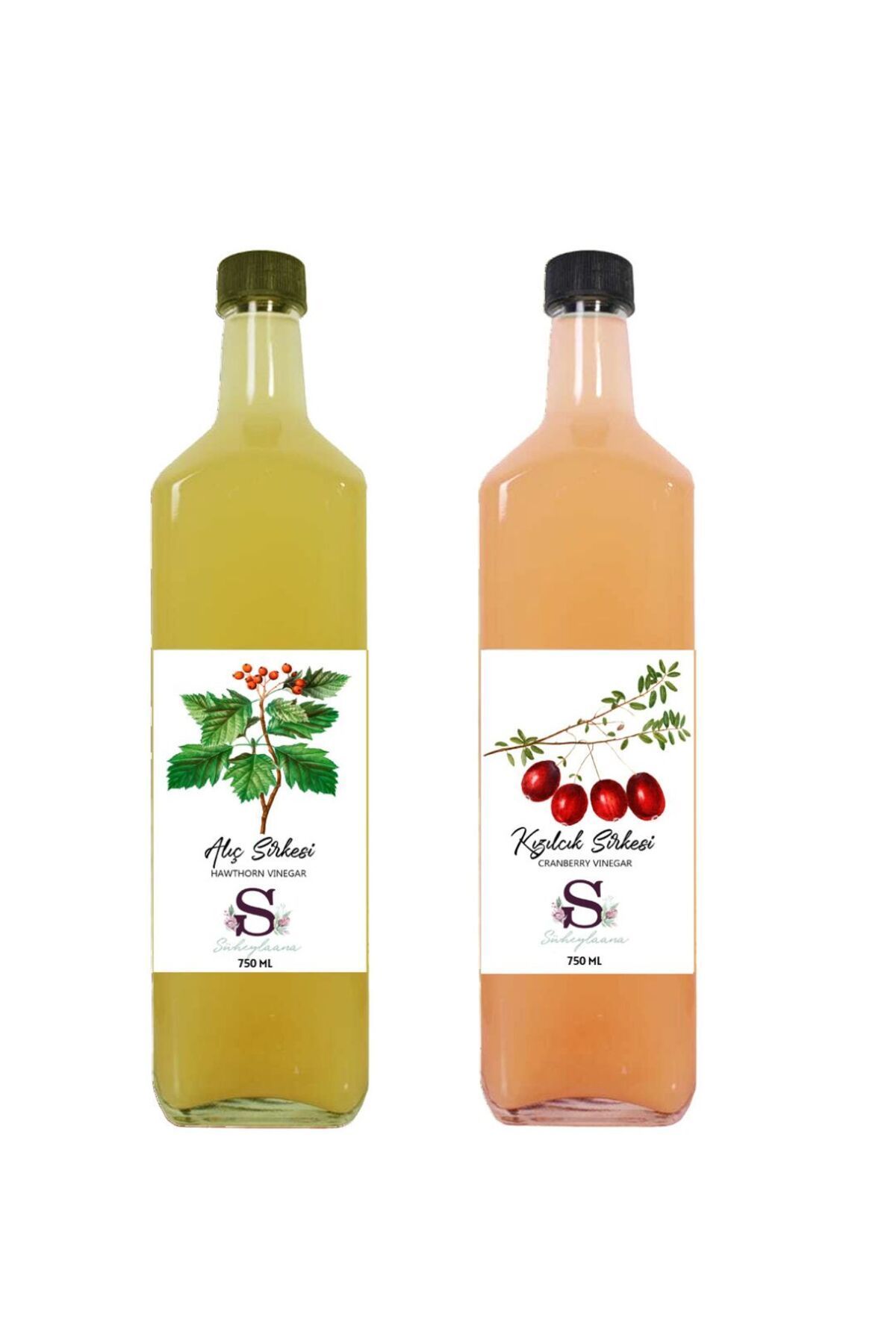 Süheylaana Doğal Alıç Sirkesi 750 Ml - Doğal Kızılcık Sirkesi 750 Ml