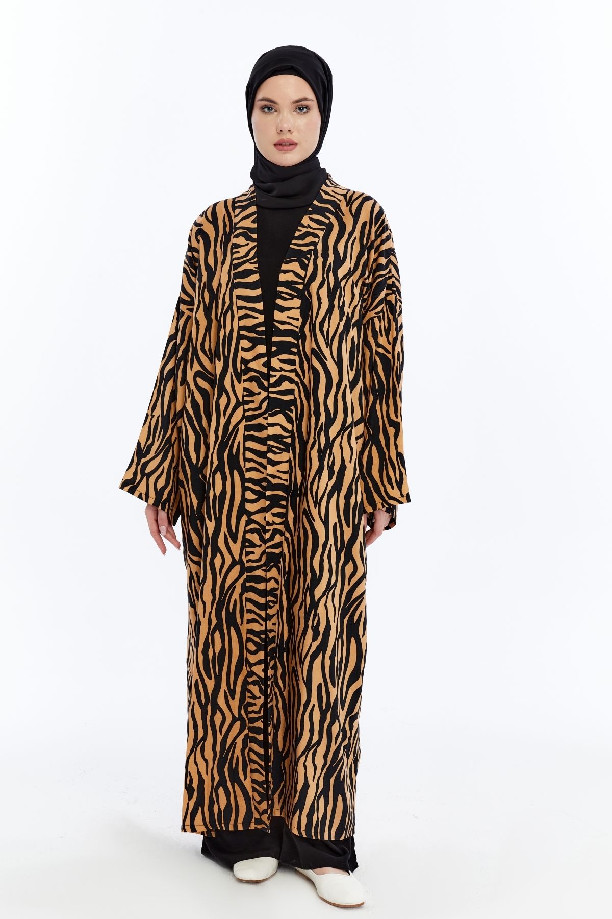 me like home Pamuklu Viskon Kimono