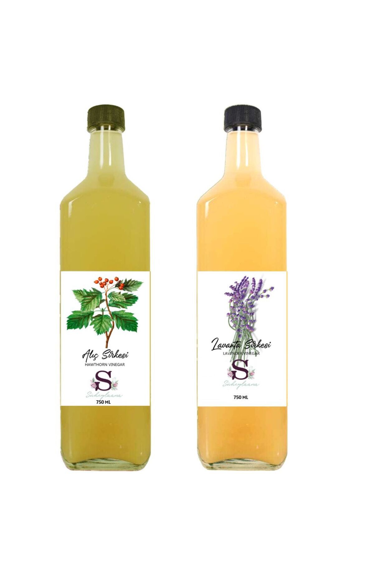 Süheylaana Doğal Alıç Sirkesi 750 Ml - Doğal Lavanta Sirkesi 750 Ml