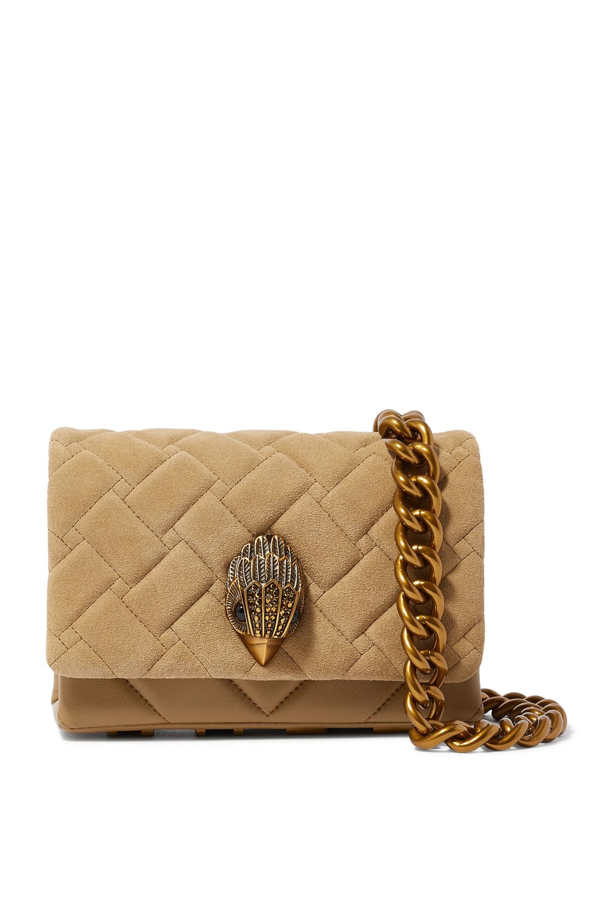 Kurt Geiger Mini Kensington Deri Omuz Çantası 20x14x6 cm Şık Günlük ve Gece Çantası