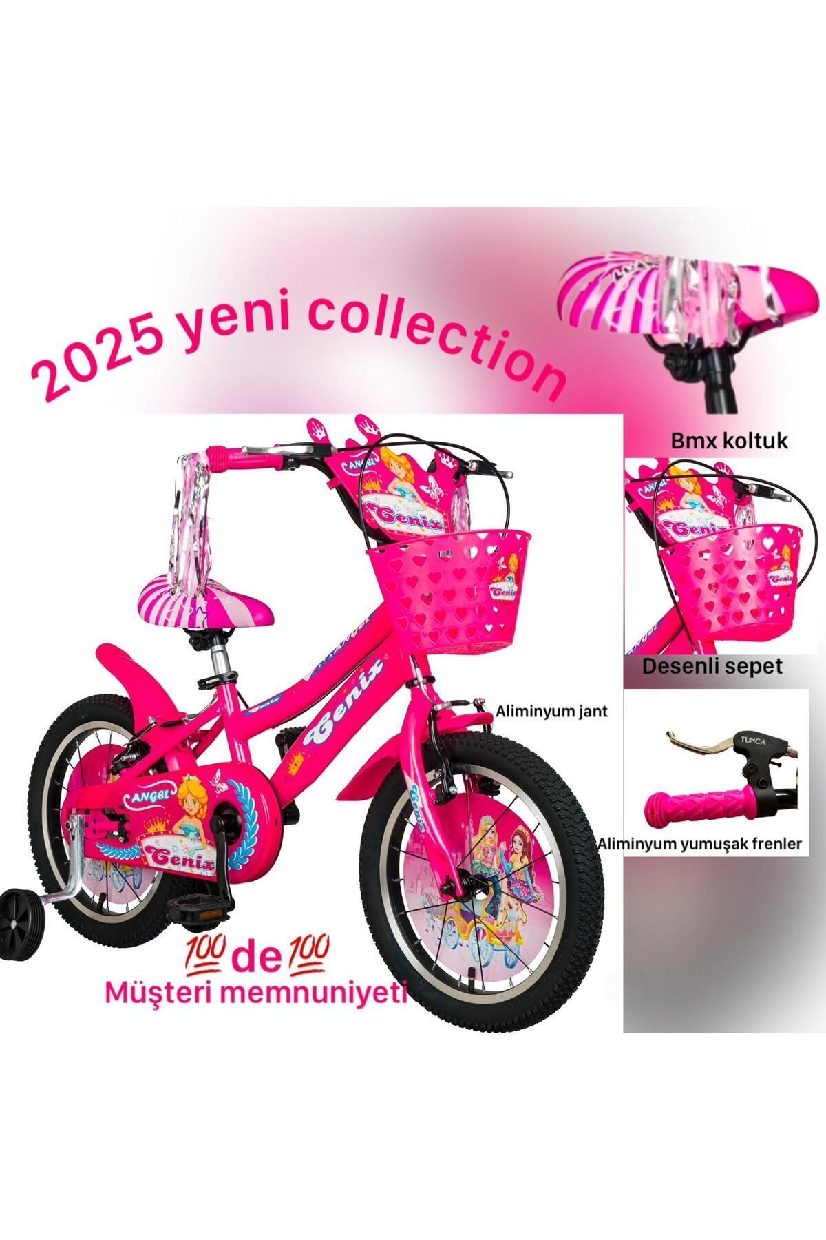 SerenityHaven 16 Jant Alex Lily Kız Erkek Bisikleti 2023 4-8 Yaş Bisiklet Tnc