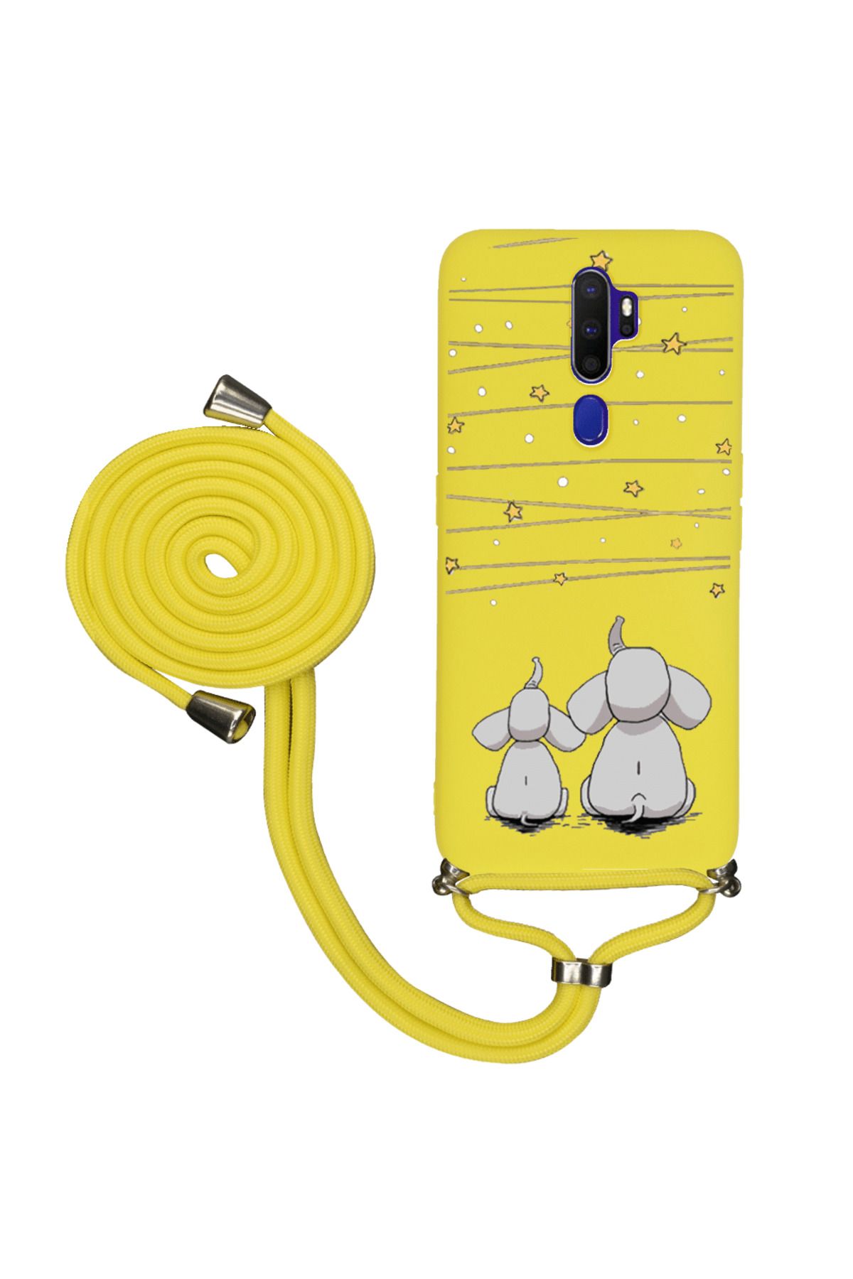 Royaleks Oppo A5 2020 İpli Lansman Kılıf - Elephants And The Stars