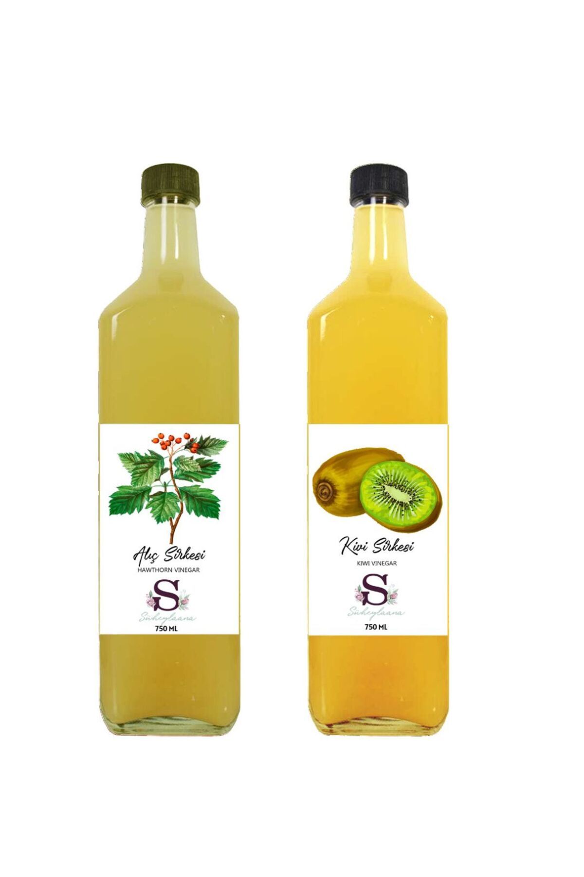 Süheylaana Doğal Alıç Sirkesi 750 Ml - Doğal Kivi Sirkesi 750 Ml