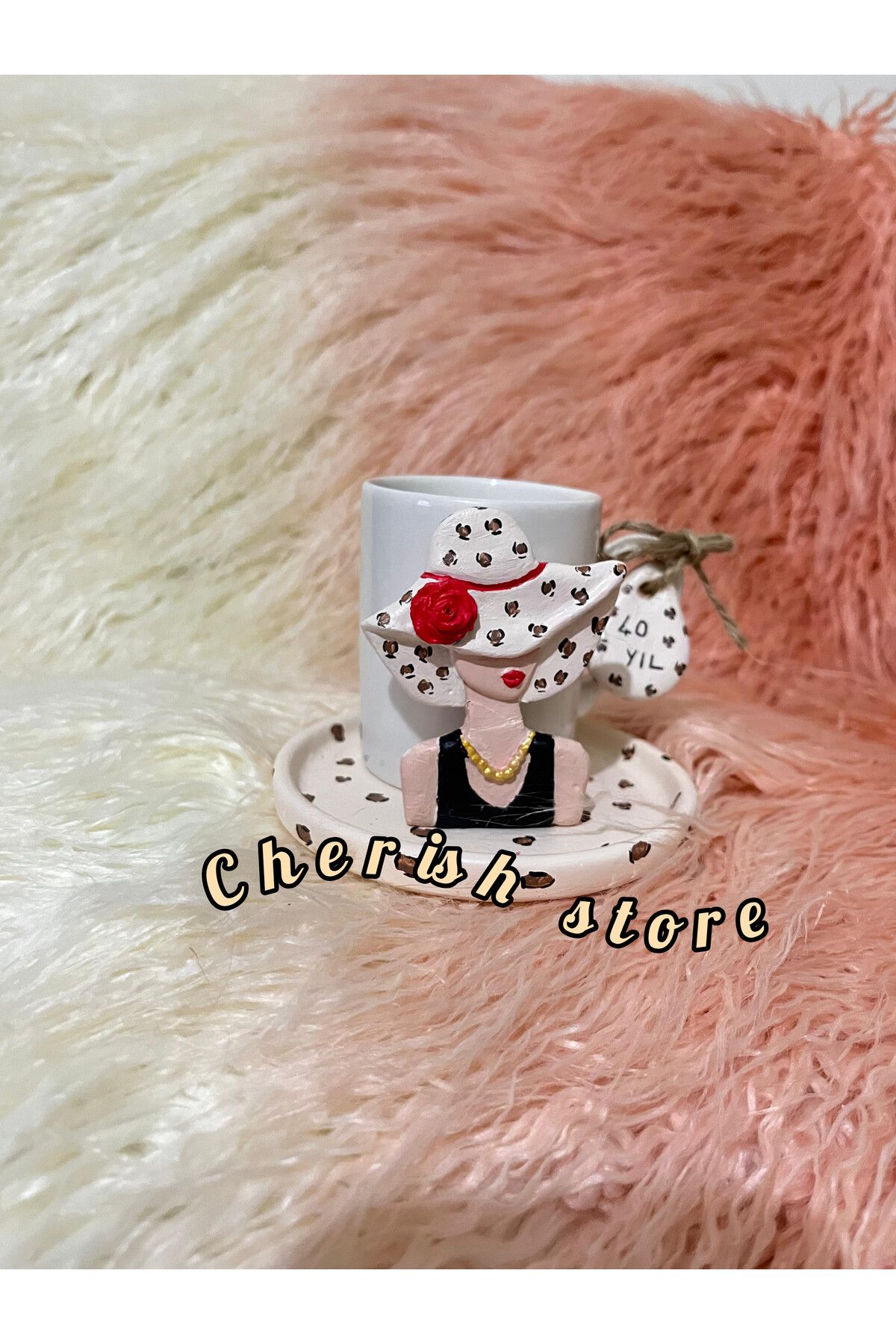 CHERİSH Leopar desenli mug Kupa