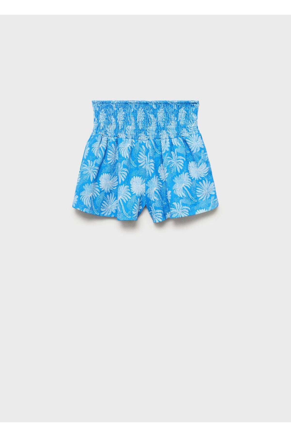 Çiçek desenli şort