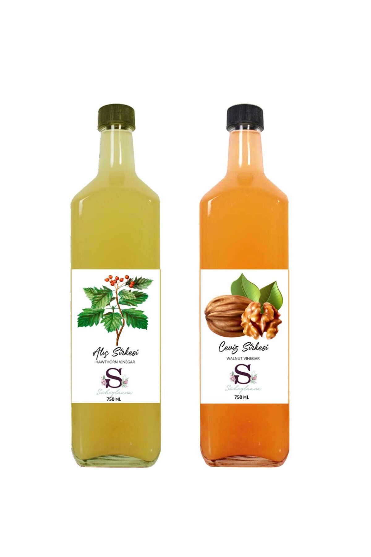 Süheylaana Doğal Alıç Sirkesi 750 Ml - Doğal Ceviz Sirkesi 750 Ml