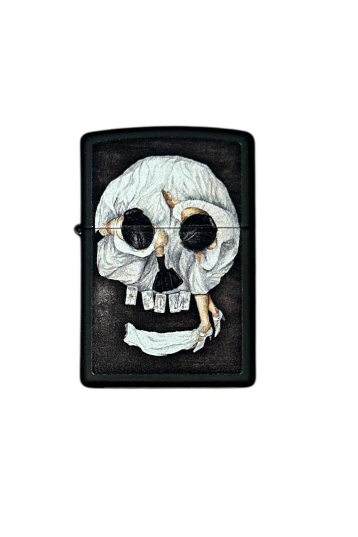 Zippo ILLUSION SKULL DESIGN 218 (2-2) Çakmak