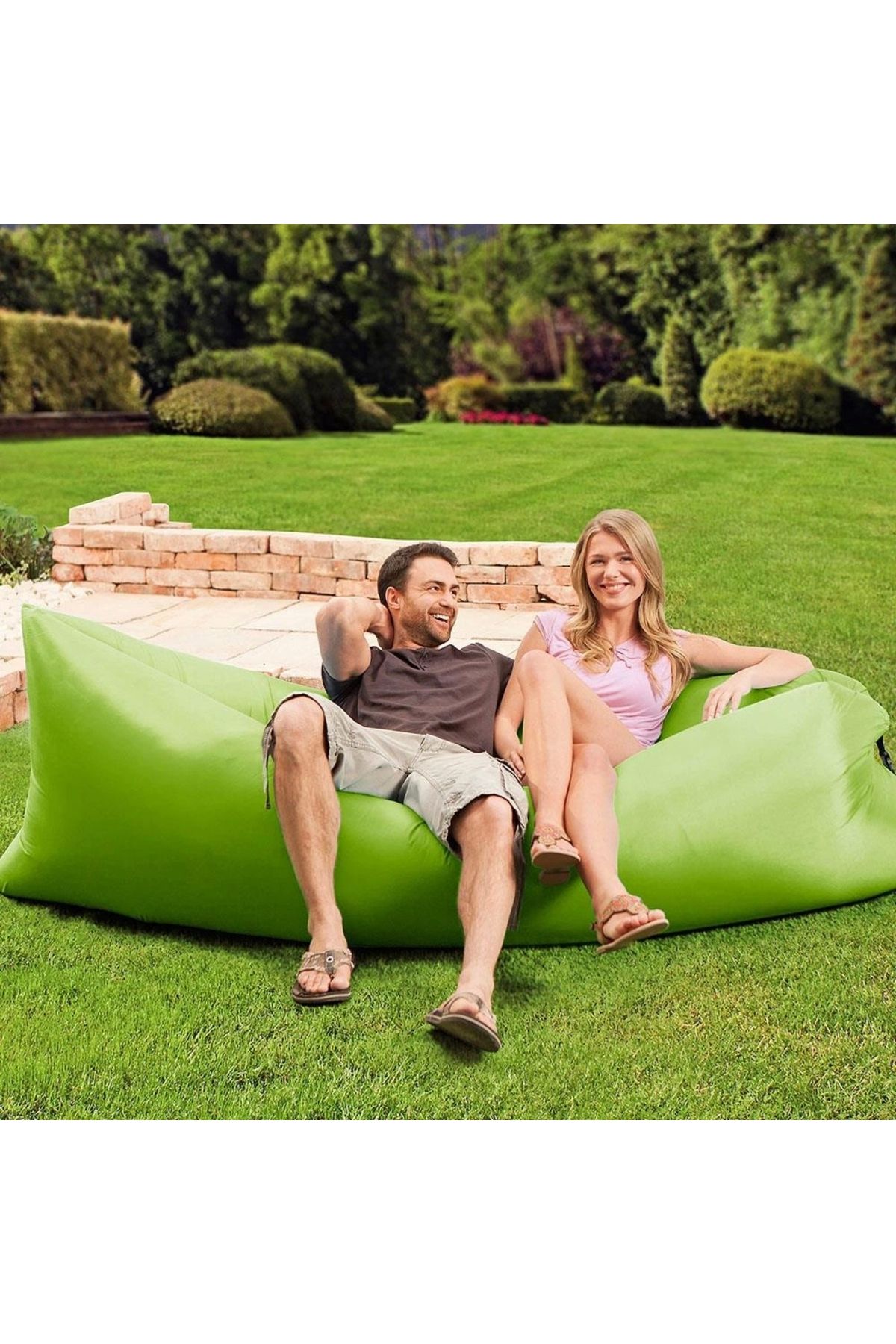ShopNova Andoutdoor Pratik Şişme Şezlong-yeşil