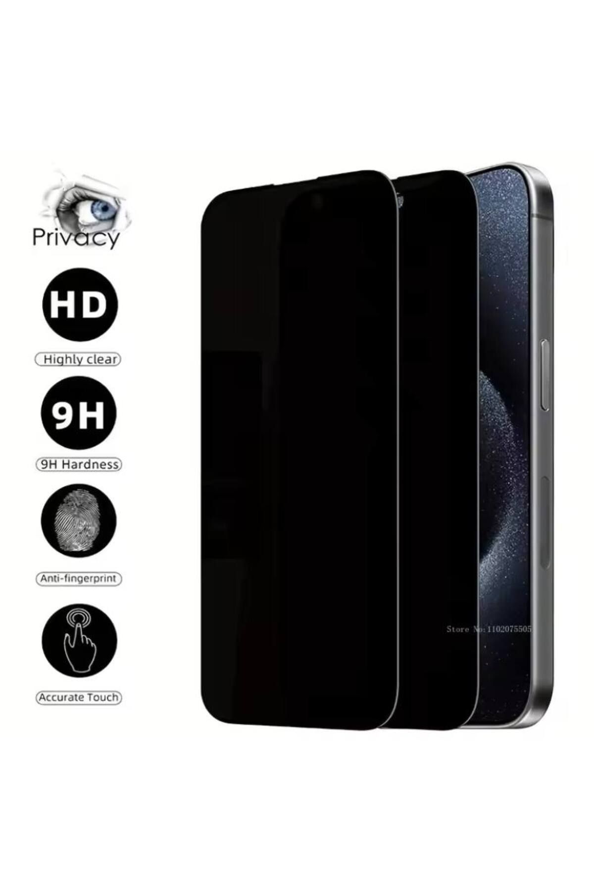 Bruntoo BR Apple İphone 12 / 12 Pro Privacy Cam Hayalet Ekran Koruyucu .